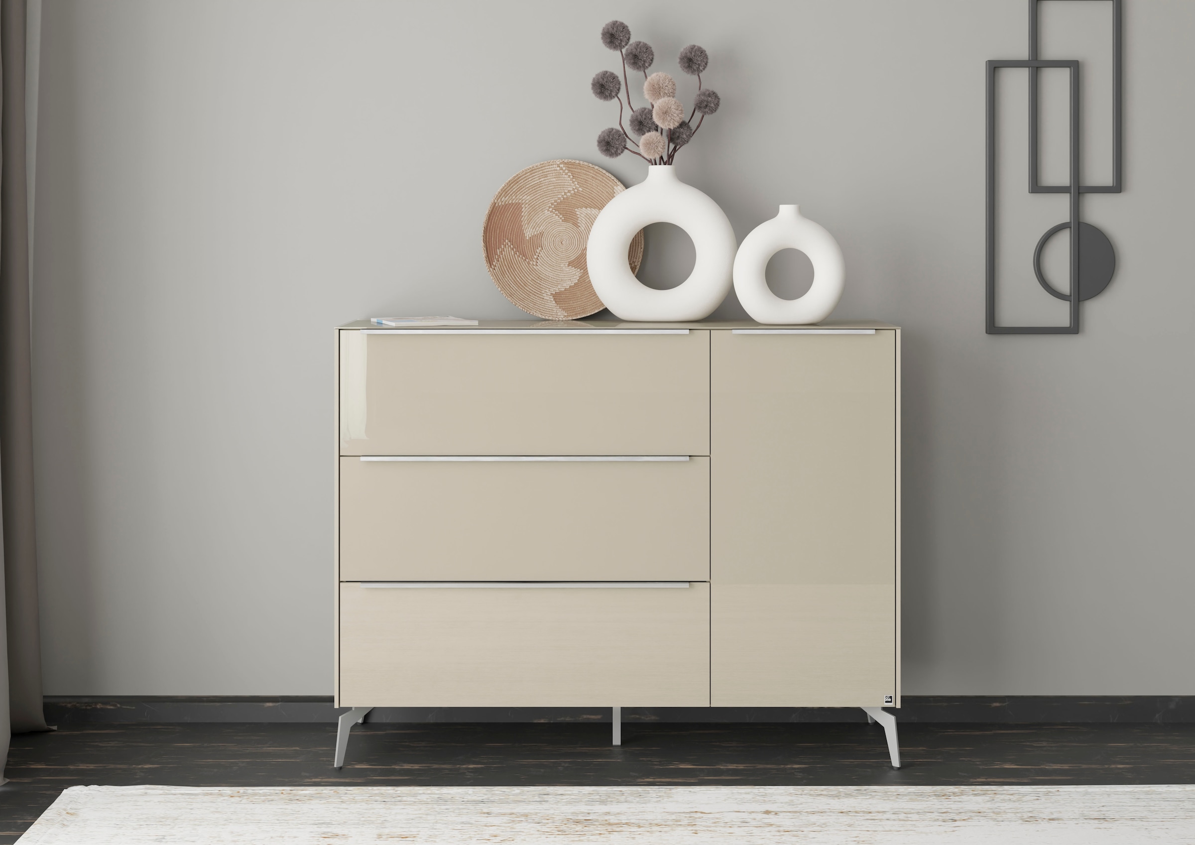 set one by Musterring Sideboard "Reno" 1 Stk. tlg. Mit Winkelfuß in diversen Farben, 109 cm Höhe & Farbauswahl