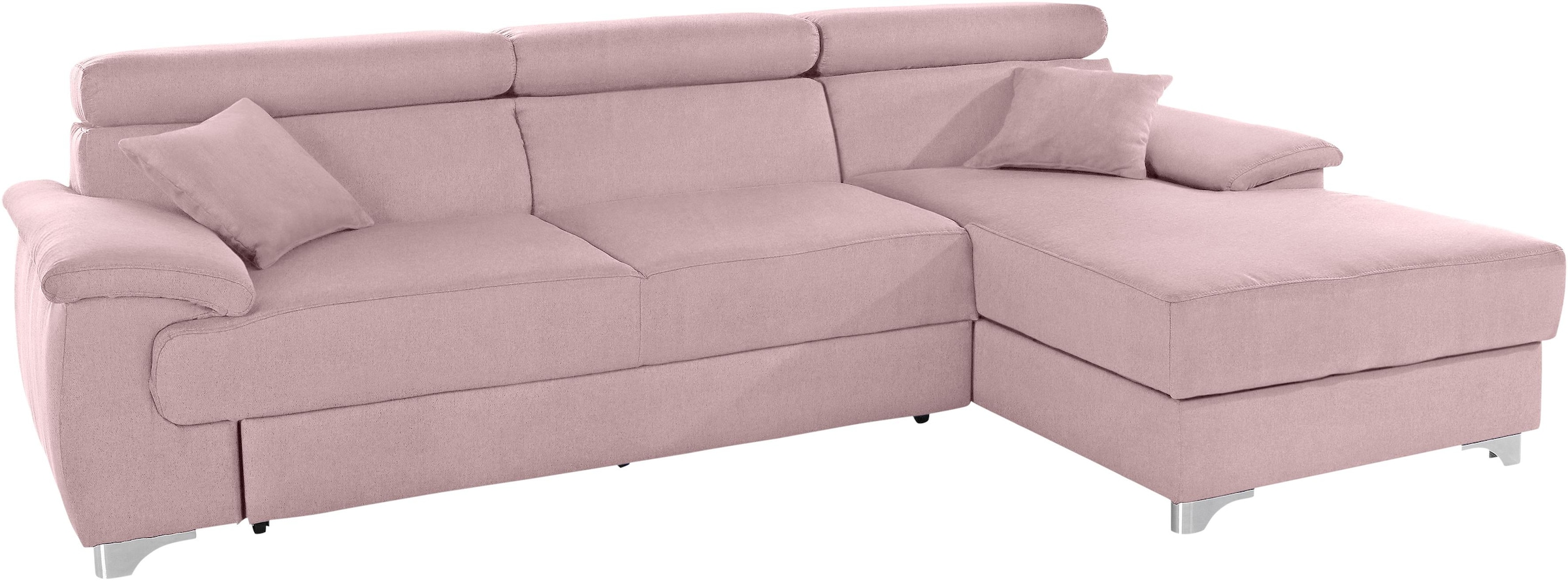 DOMO collection Ecksofa "Mira, inklusive Kopfteilverstellung für mehr Wohlf günstig online kaufen
