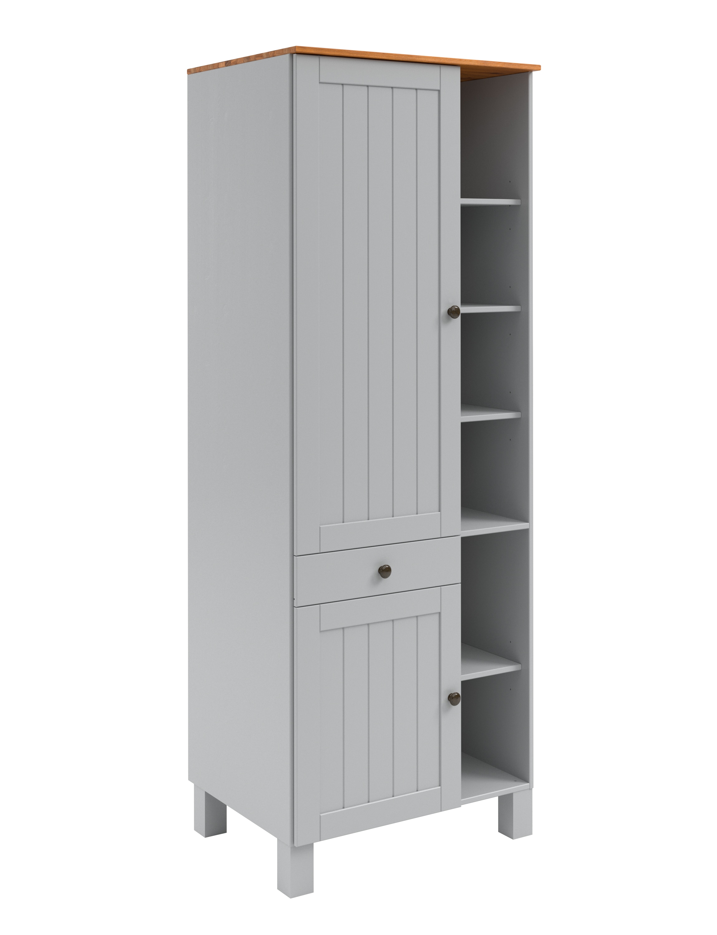 Home affaire Hochschrank "Alby2", Mit Metallgriffen, Breite 75 cm