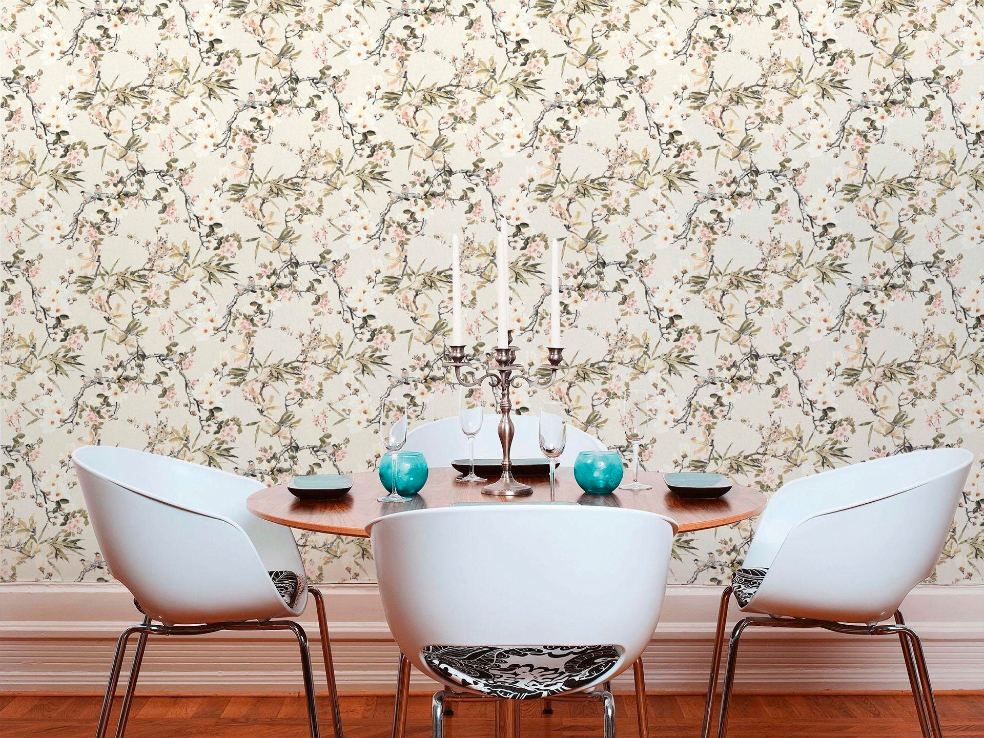 METROPOLIS BY MICHALSKY LIVING Vliestapete »Dream Again«, floral-geblümt, Designertapete Tapete Blumen Tapeten Wohnzimmer Schlafzimmer Küche
