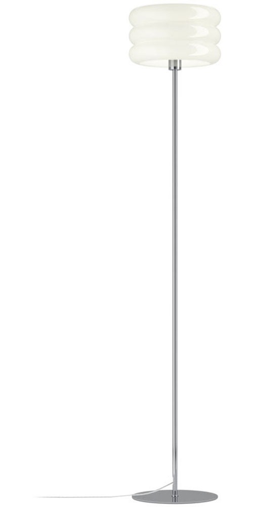 EGLO LED Stehlampe »TORTORA« E27 1 Stk. Stehleuchte, Lampe, Wohnzimmerlampe, chrom Glas, H:160cm, Ø 30 cm