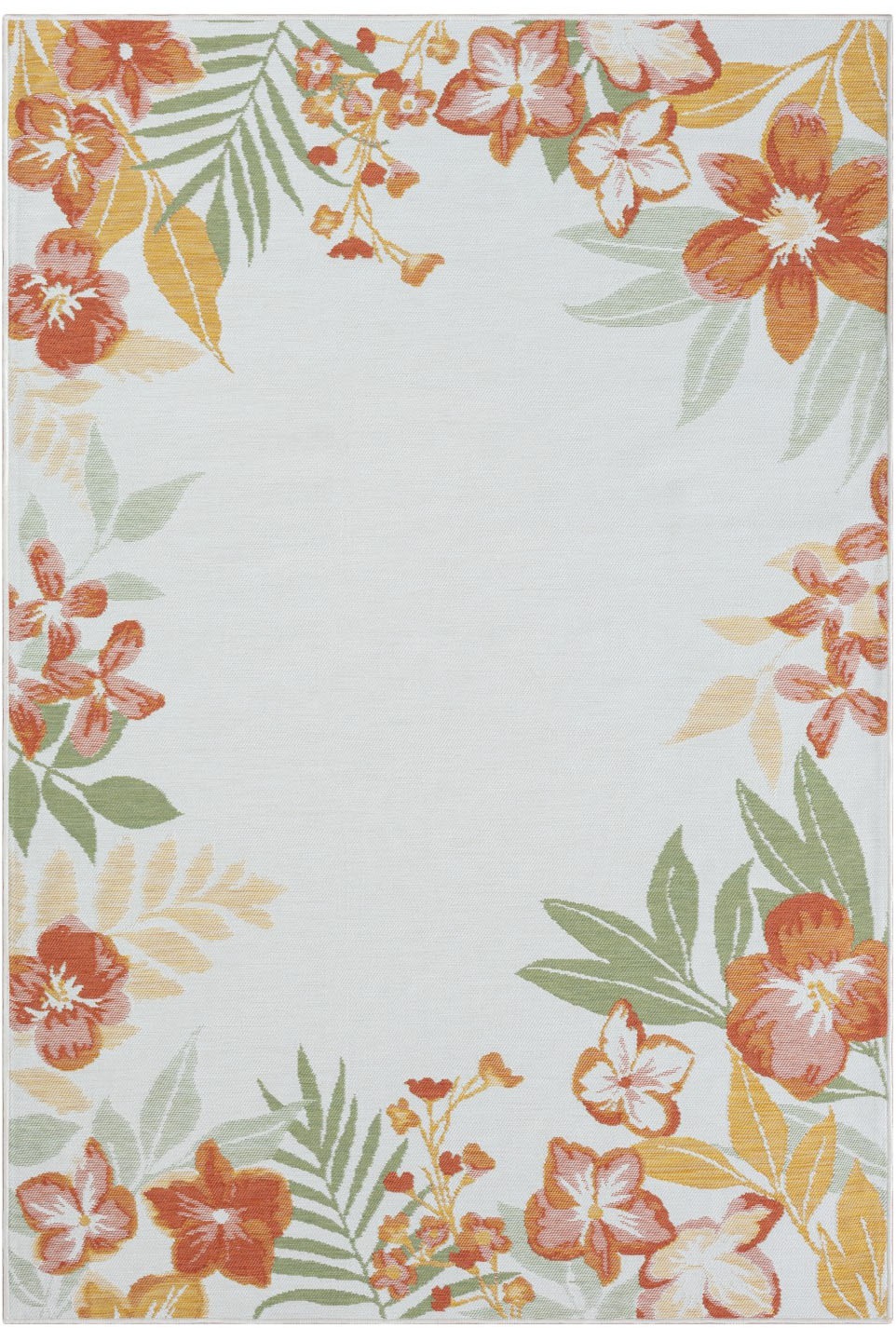 Thumbnail - Myflair Möbel & Accessoires Teppich "Isla Lagerräumung", rechteckig, 6 mm Höhe, Wendeteppich, Blumen, mit Bordüre, Outdo...