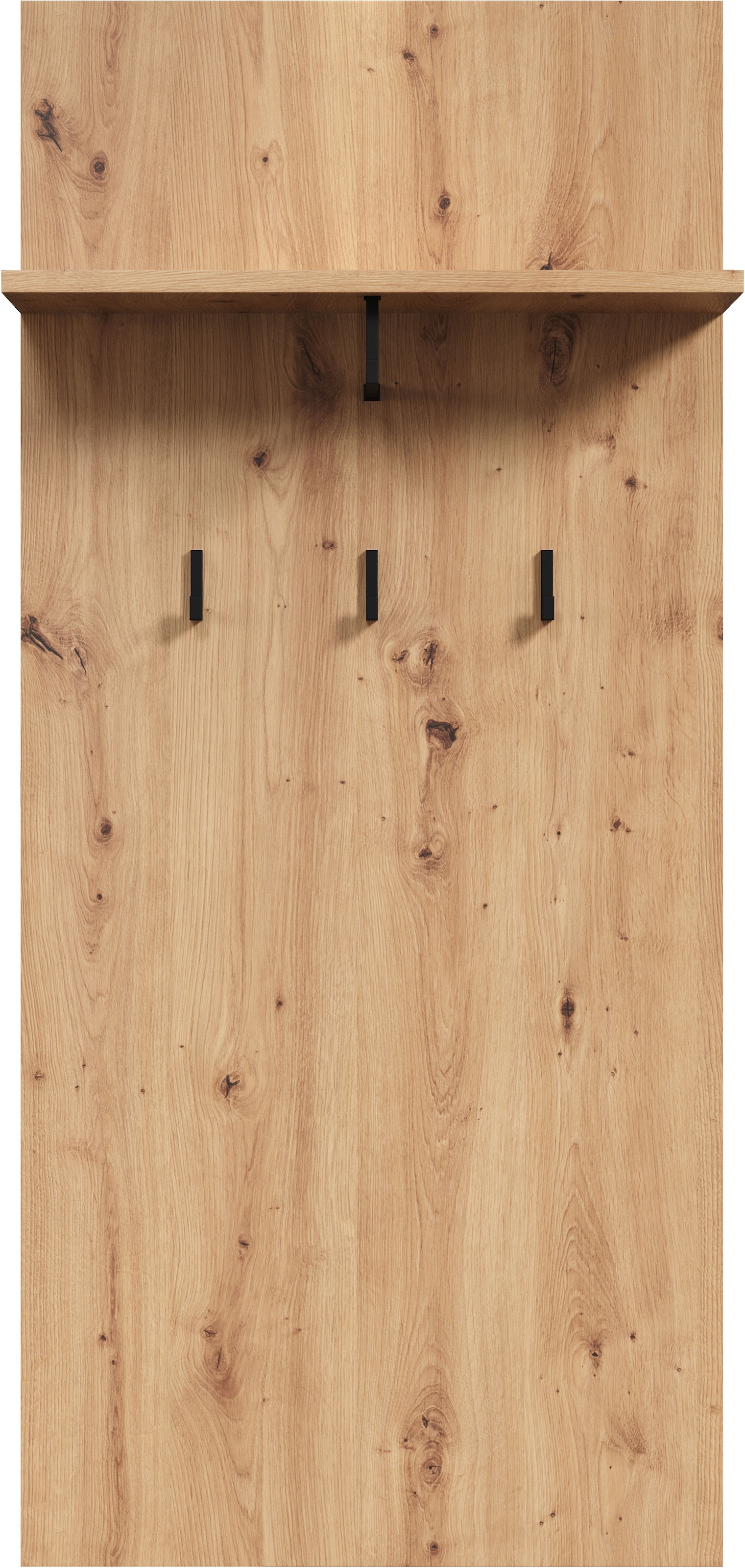 Places of Style Garderobenpaneel »Tarragona«, (1 St.), Wandgarderobe mit praktischer Ablage und 3 Haken - 63/30/139 cm