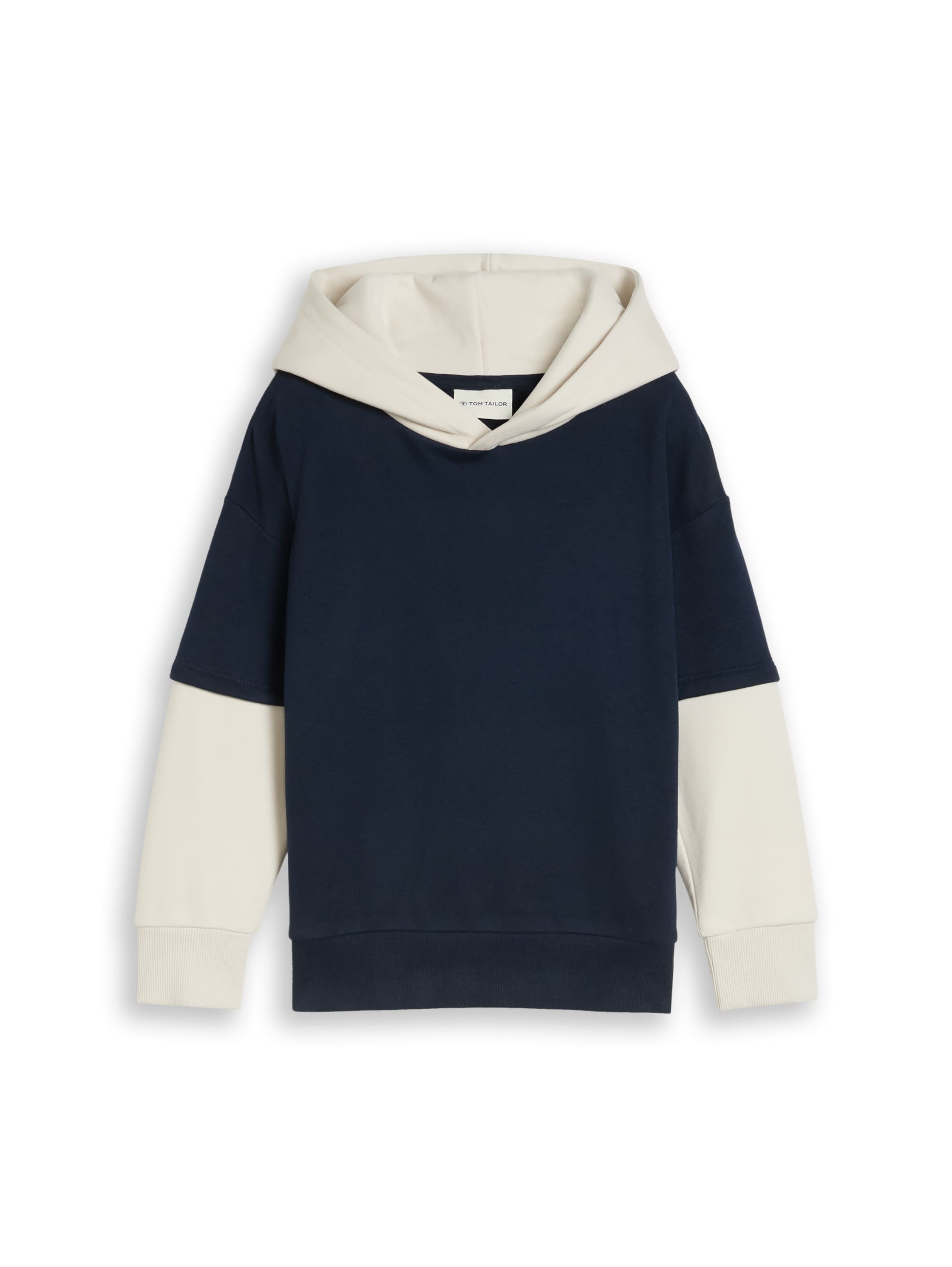 TOM TAILOR Kapuzensweatshirt, im Colorblocking-Design