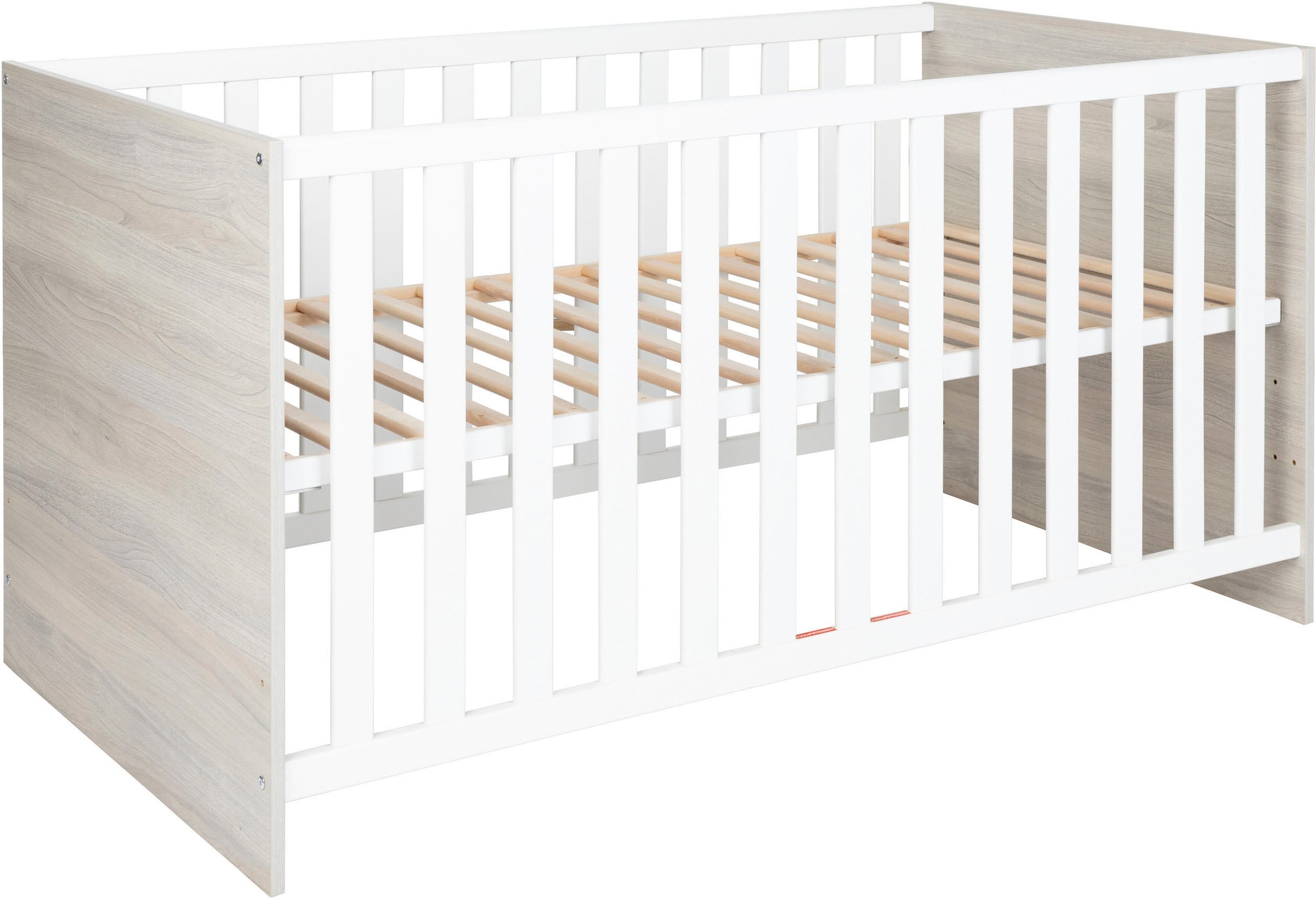 Lüttenhütt Babyzimmer-Komplettset »Geert«, (Set, 4 St., Kinderbett, Regal, Schrank, Wickelkommode), Made in Germany; mit Kinderbett, Regal, Schrank und Wickelkommode