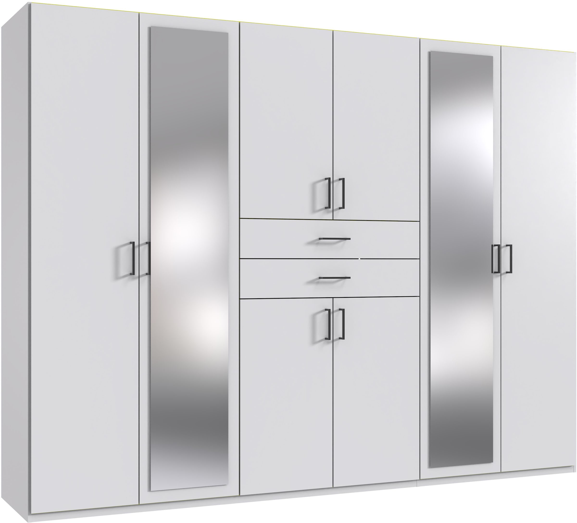 Wimex Kleiderschrank "Diver Drehtürenschrank mit Spiegel, in der Breite 270cm" Bestseller Schlafzimmerschrank wahlweise 3 Innenausstattungen