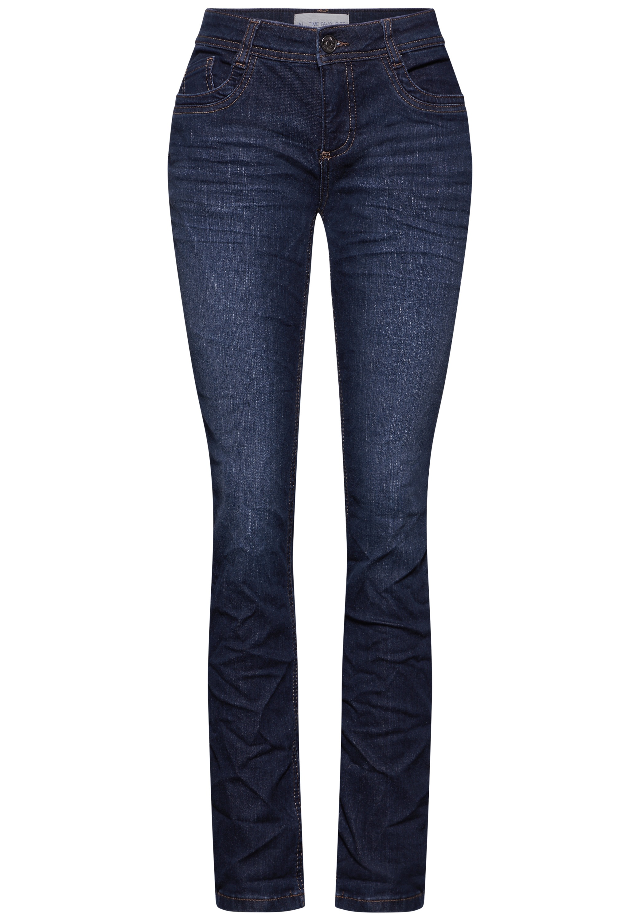 STREET ONE Comfort-fit-Jeans, Middle Waist