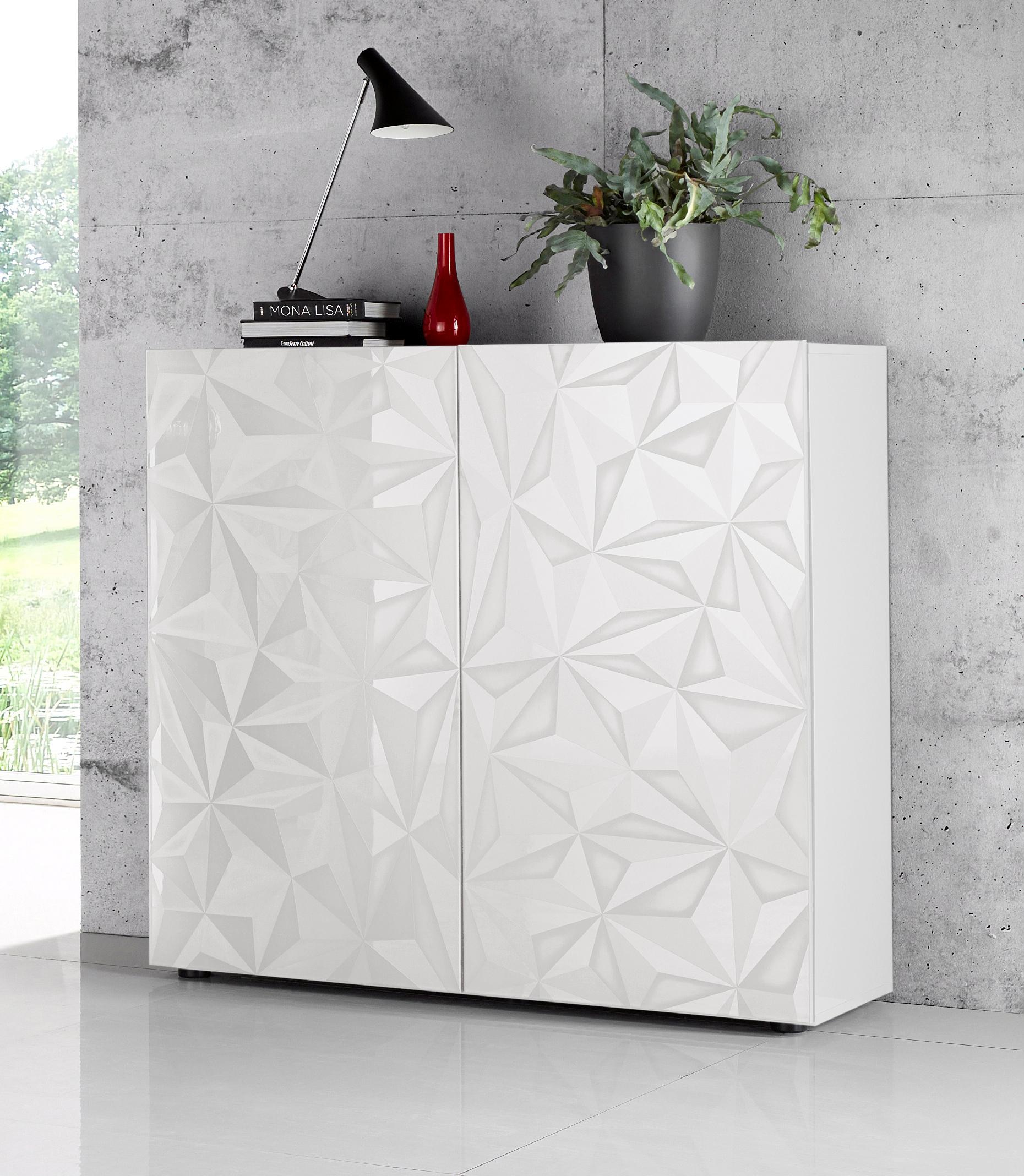 INOSIGN Highboard "Highboard Höhe 111 cm, Breite 121 cm, Kommode 2 Türen, H günstig online kaufen