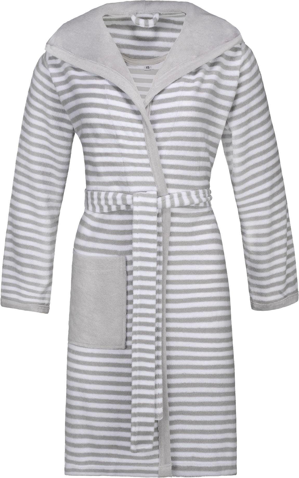 Esprit Damenbademantel »Striped Hoody«, BAUR Kapuze, gestreift mit (1 | mit Gürtel), St