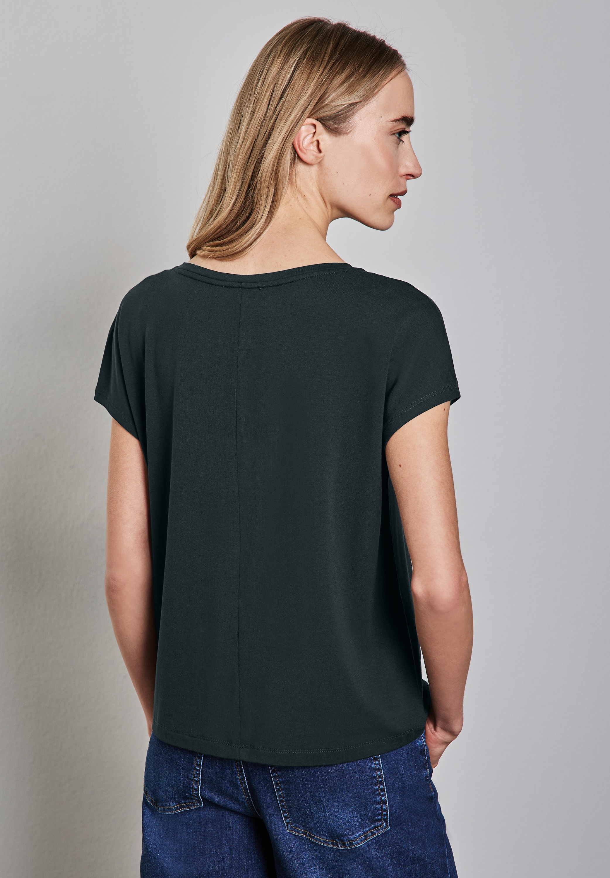 STREET ONE Print-Shirt, aus strecthigem Viskosematerial