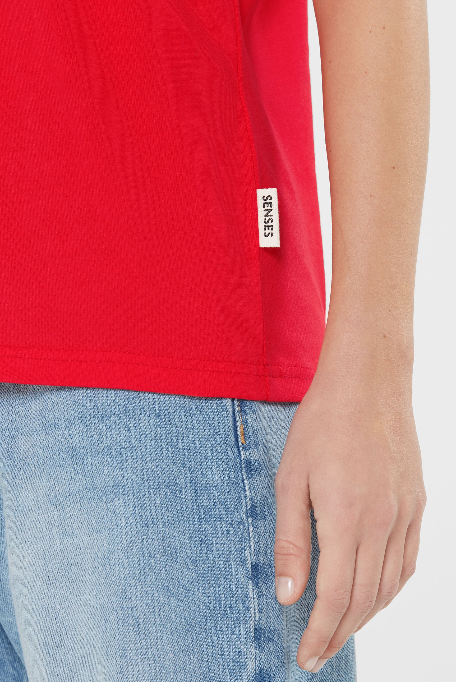 SENSES.THE LABEL Rundhalsshirt, aus Baumwolle