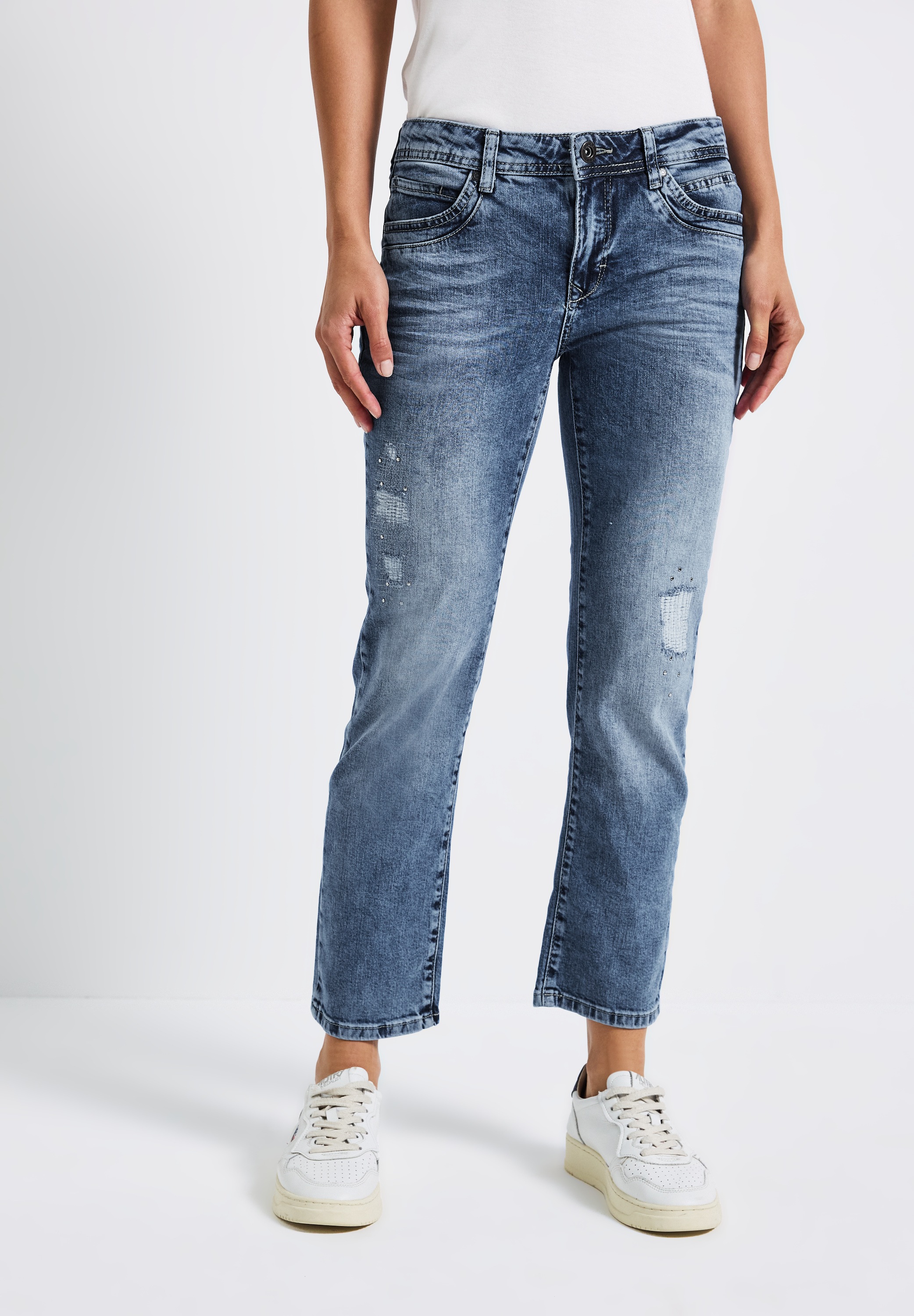 STREET ONE Slim-fit-Jeans, Middle Waist günstig online kaufen