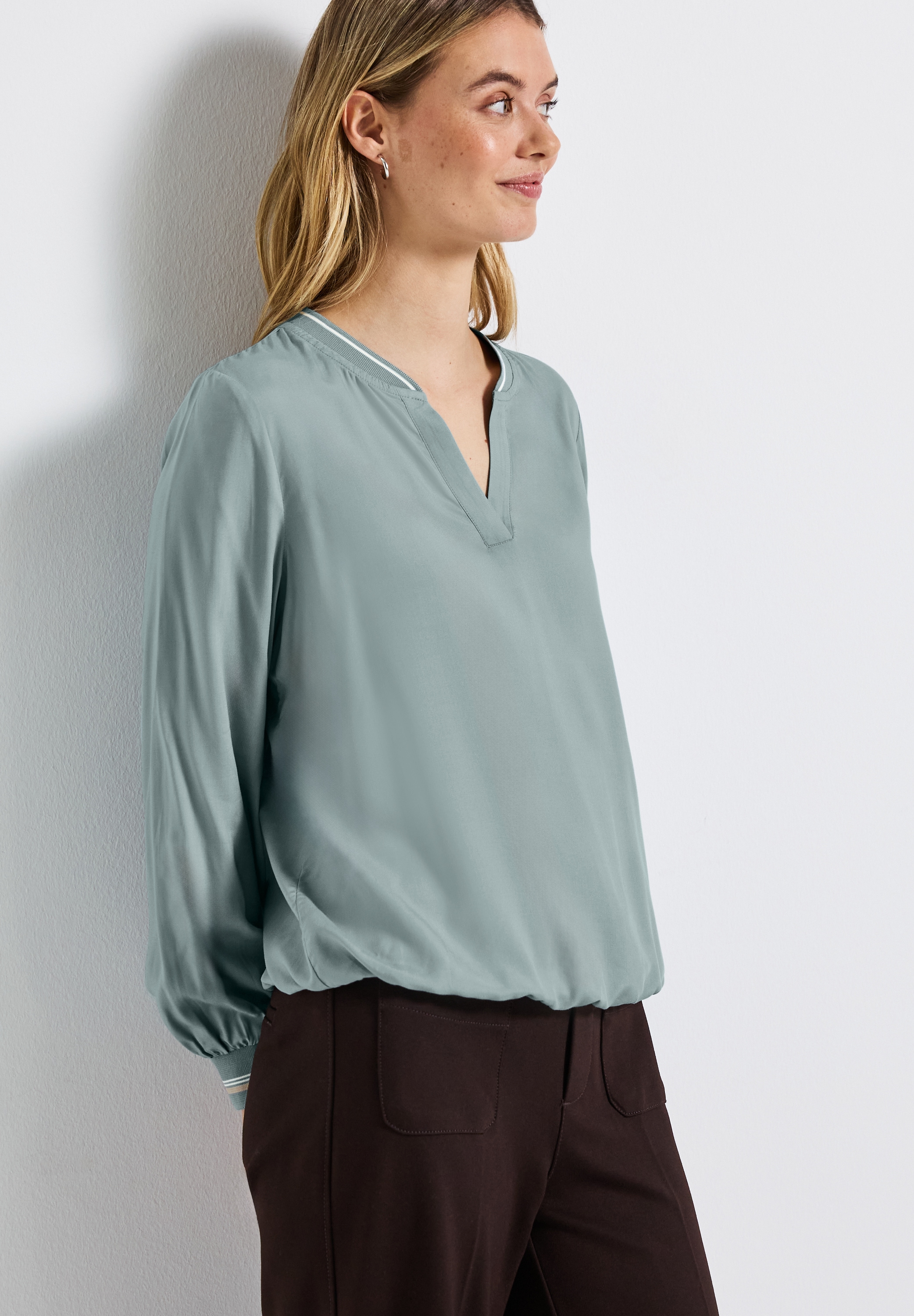 STREET ONE Langarmbluse, aus softer Viskose günstig online kaufen