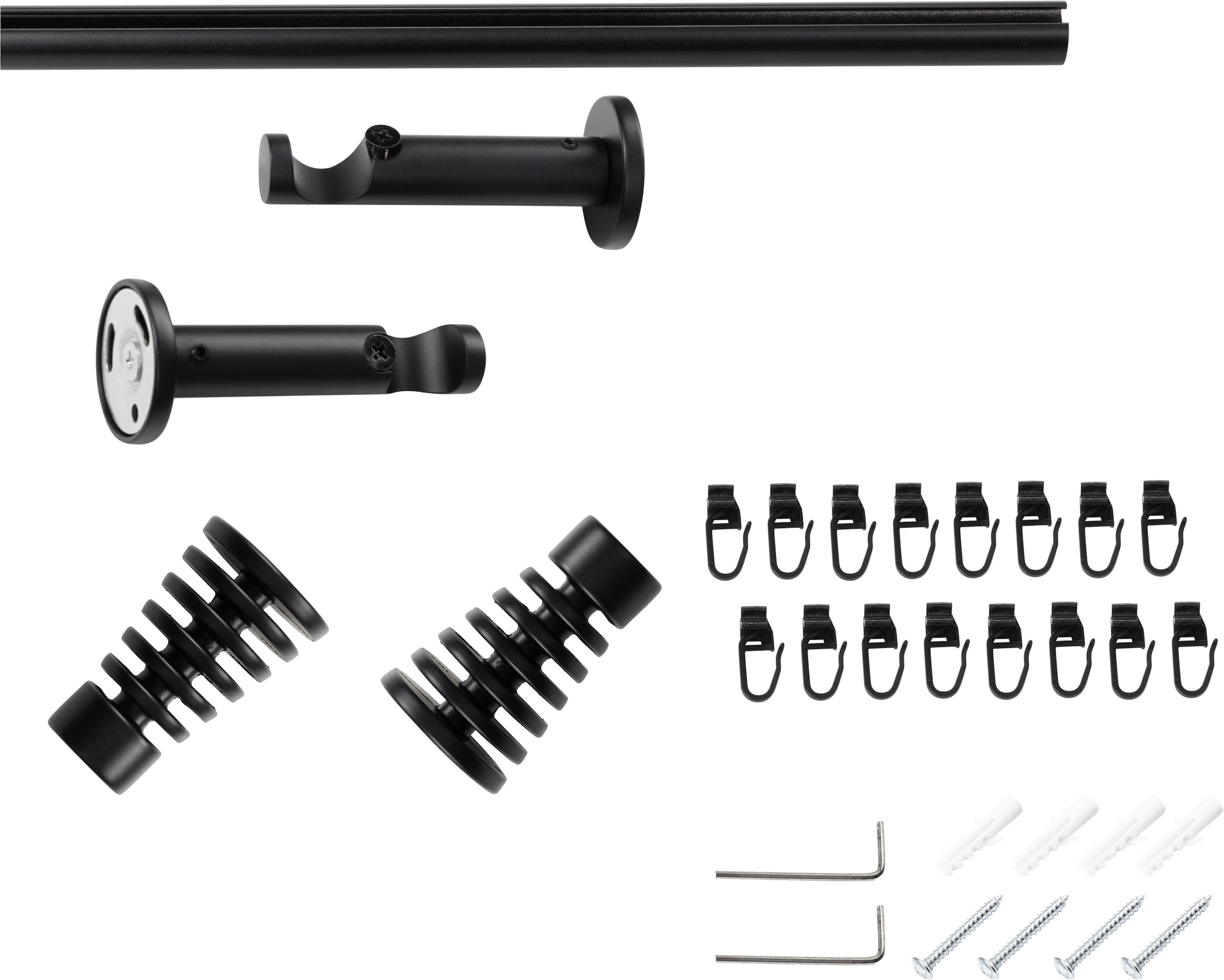 SN DECO GROUP Gardinenstange Ø 19 mm 1 läufig-läufig Fixmaß;kürzbar