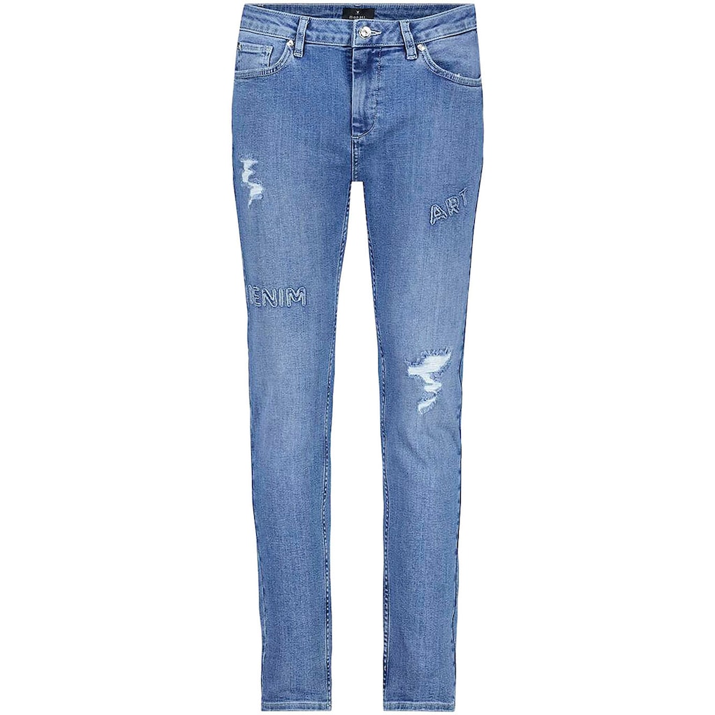 Monari Slim-fit-Jeans, im Destroyed-Look