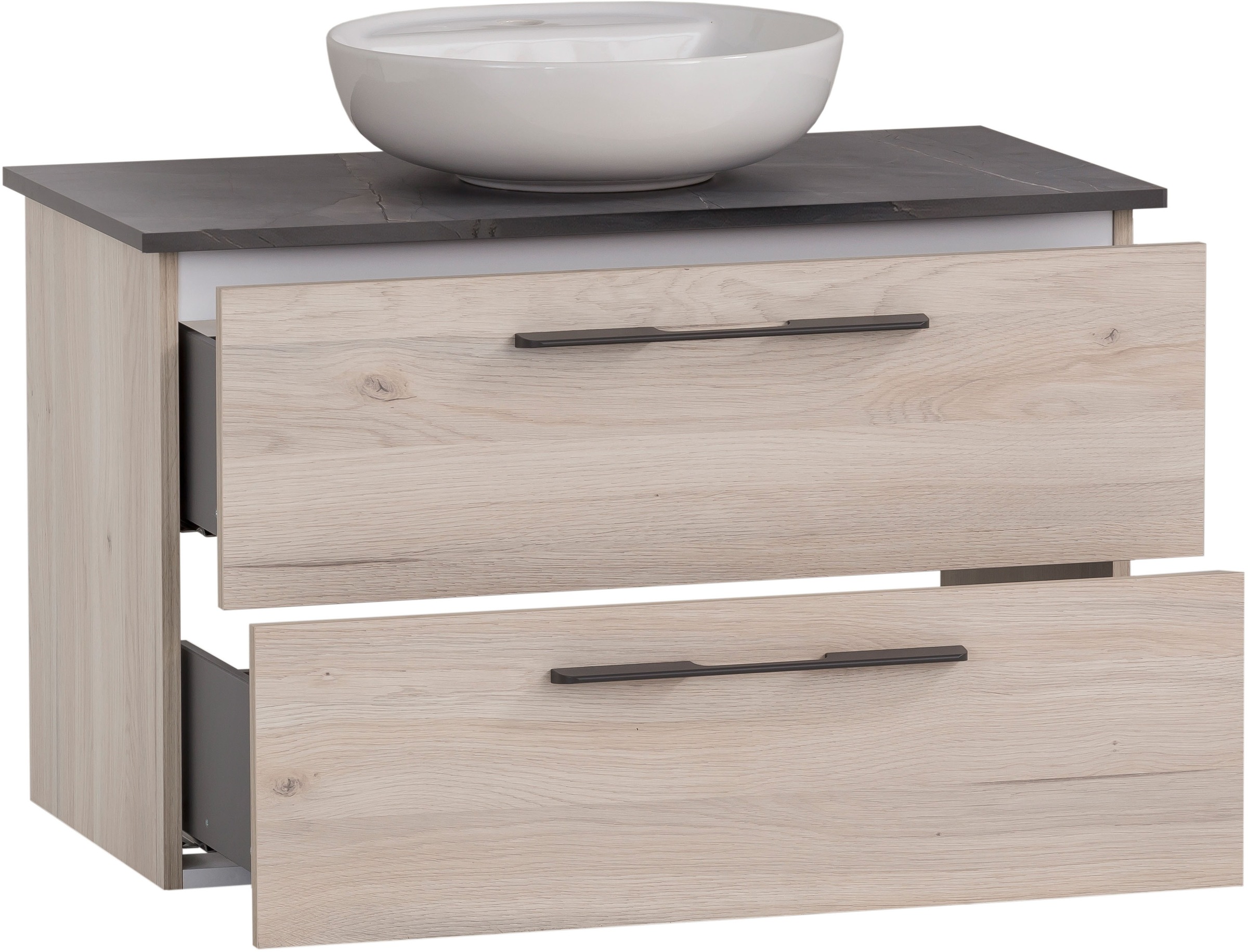 Schildmeyer Waschtisch "Maxim, Sandeiche + Marmor" 3 Stk. tlg. Made in Germ günstig online kaufen