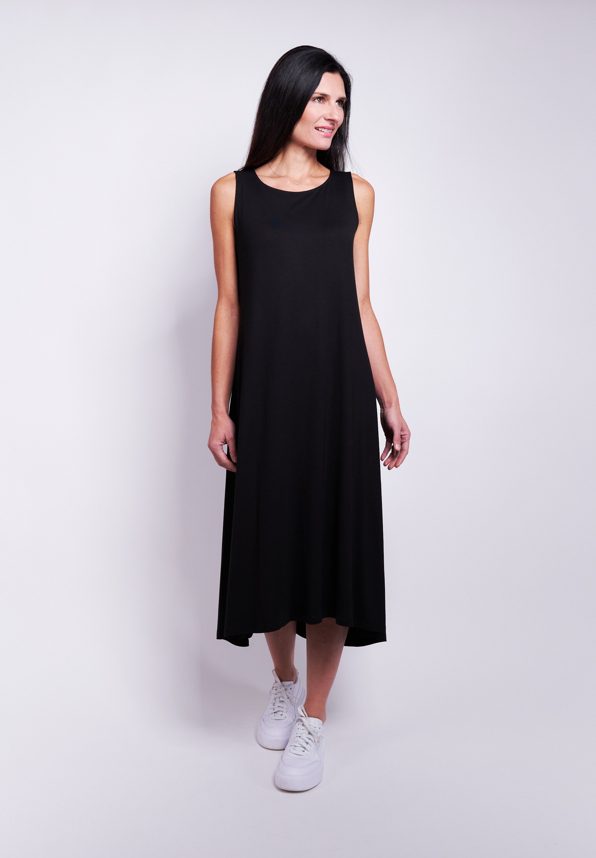 Thumbnail - Seidel Moden Midikleid Ohne Taschen ärmellos, aus Viskose - MADE IN GERMANY