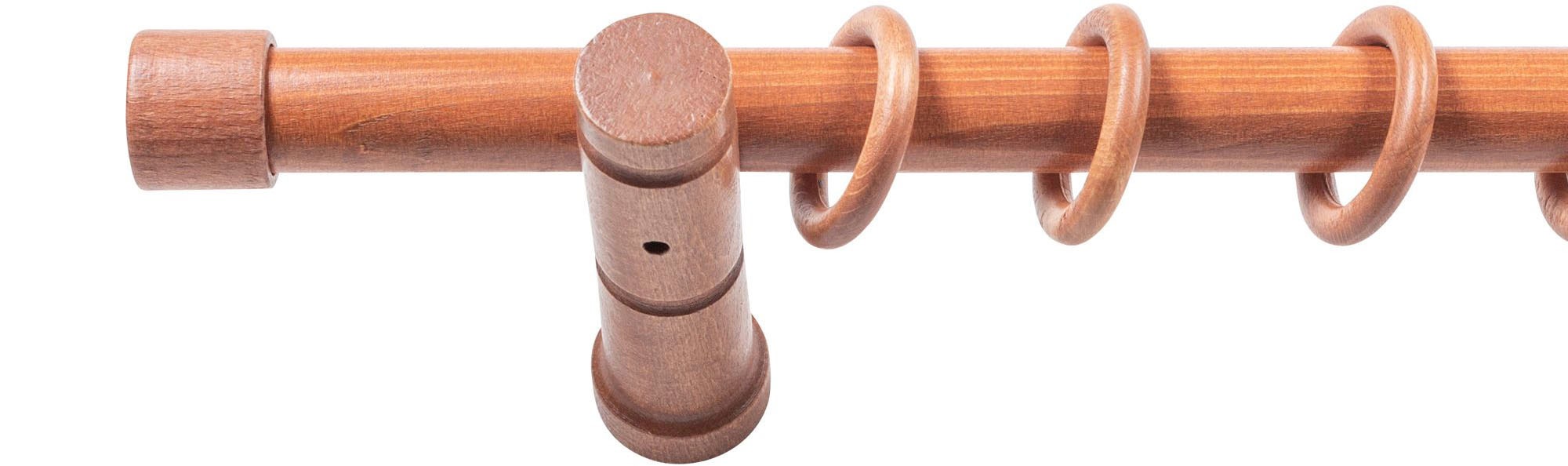 Thumbnail - SN DECO GROUP Gardinenstange "Cafiro" 1 läufig-läufig Fixmaß 28 mm, Holz, verschiedene Längen und Farben, Komplettset