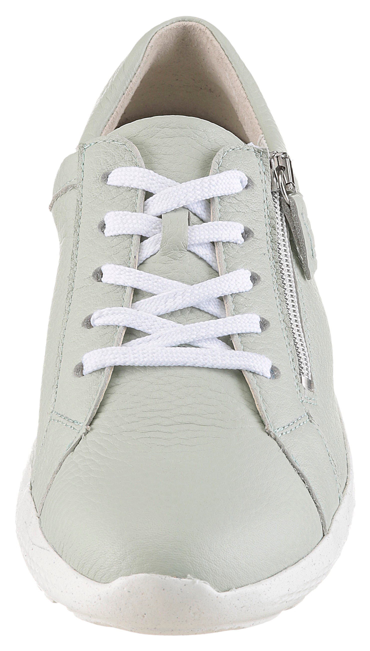 Schnürschuh WALDLÄUFER "IRA", Damen, Gr. 5,5 (38,5), mint, Nappaleder, unifarben, Schuhe Schnürschuh, Sneaker, Freizeitschuh, Halbschuh in Komfortweite H (=sehr weit) 3