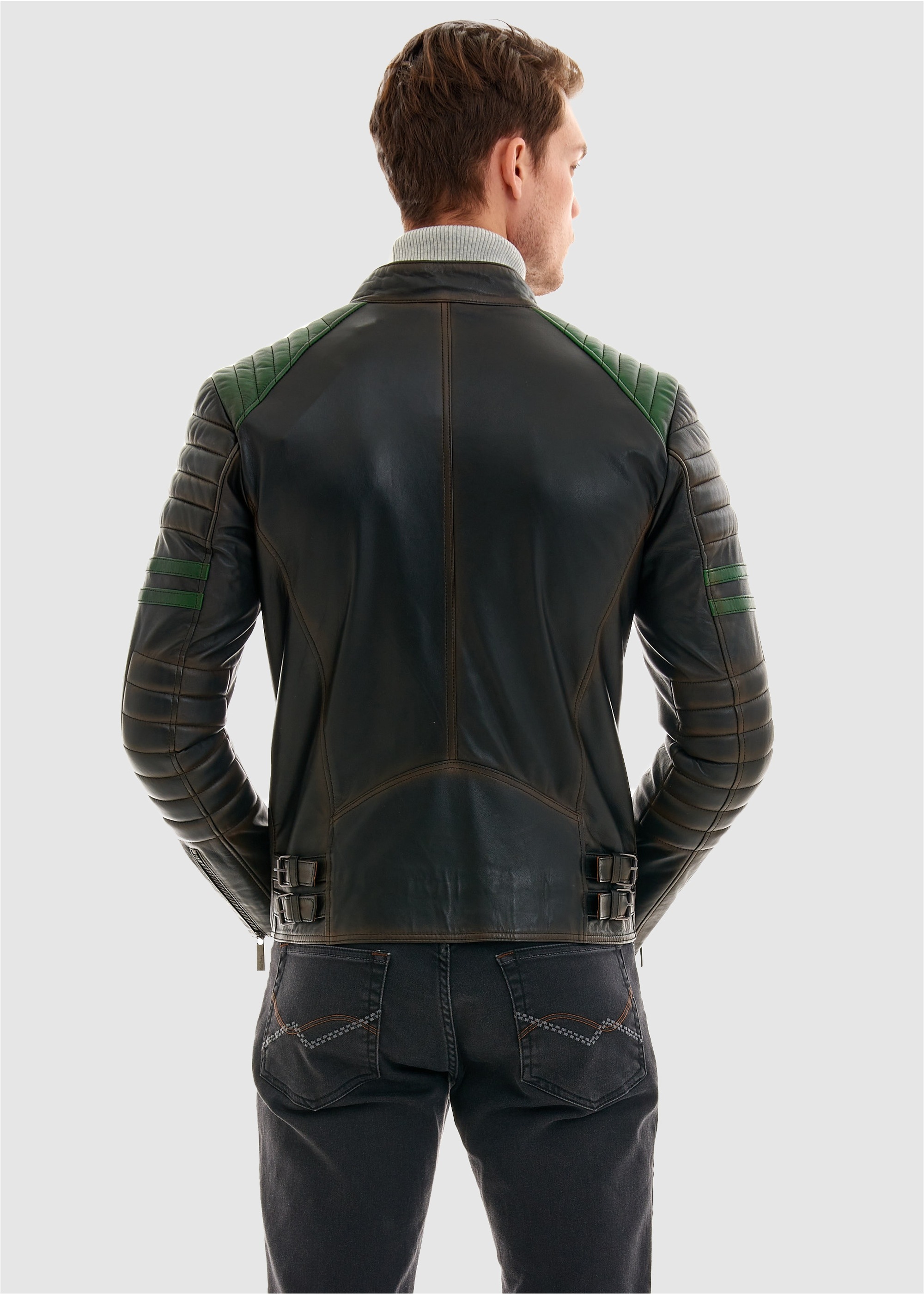 Pierre Cardin Lederjacke, in tollem Stepp-Design