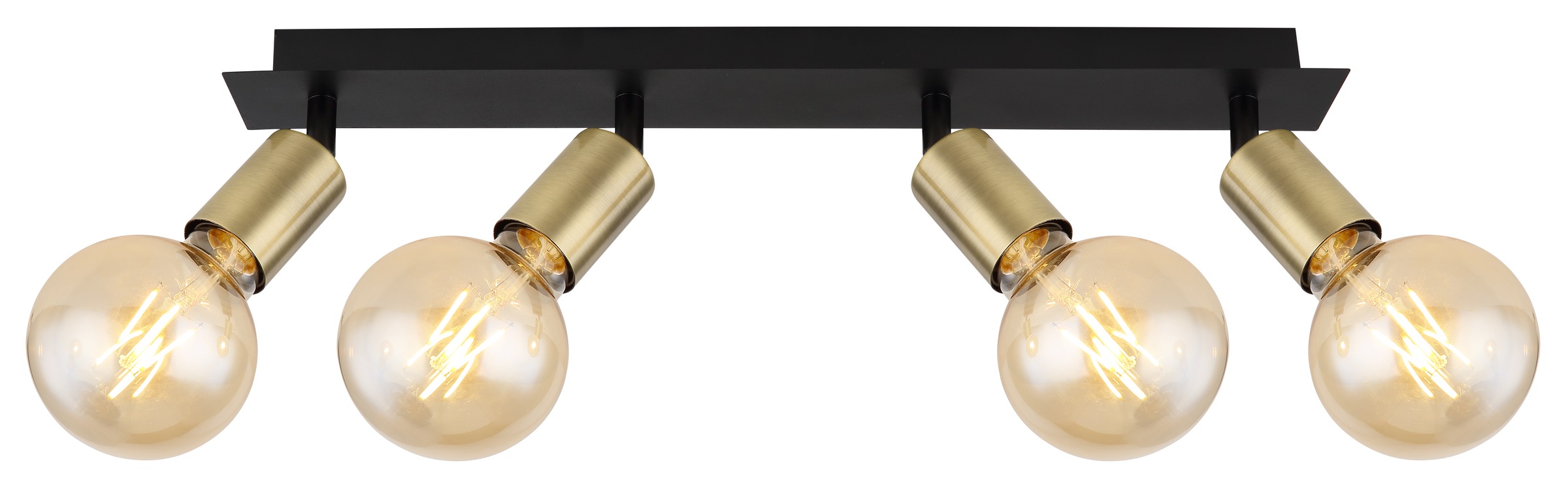 GLOBO LIGHTING Deckenstrahler »LILIANA«, Leuchtmittel E27 | ohne Leuchtmittel, Deckenstrahler/altmessing/Flur/Wohnzimmer