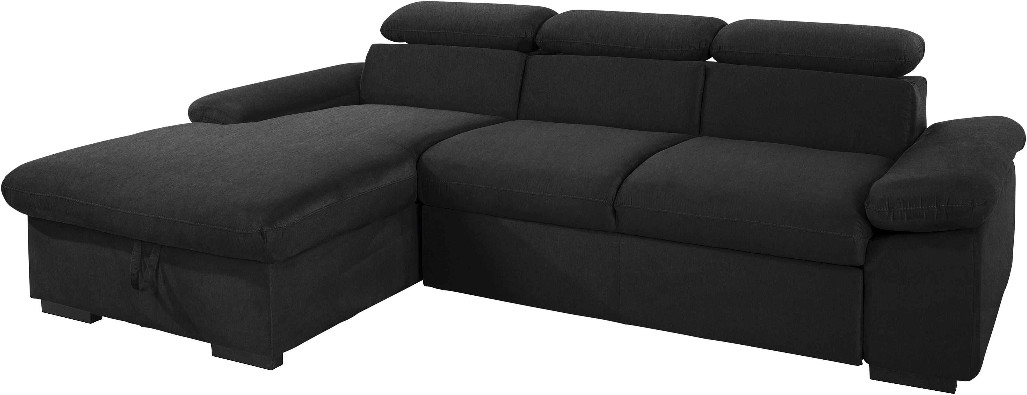 Thumbnail - COTTA Ecksofa "Lola L-Form mit Kopfteilfunktion & Hocker" wahlweise mit Bettfunktion, Bettkasten & Armteilverstellung
