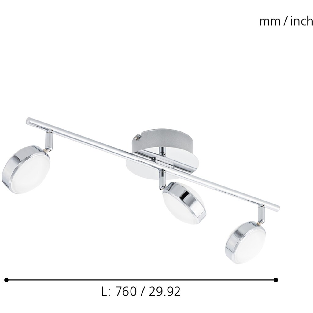 EGLO LED Deckenleuchte »SALTO«, 3 flammig-flammig