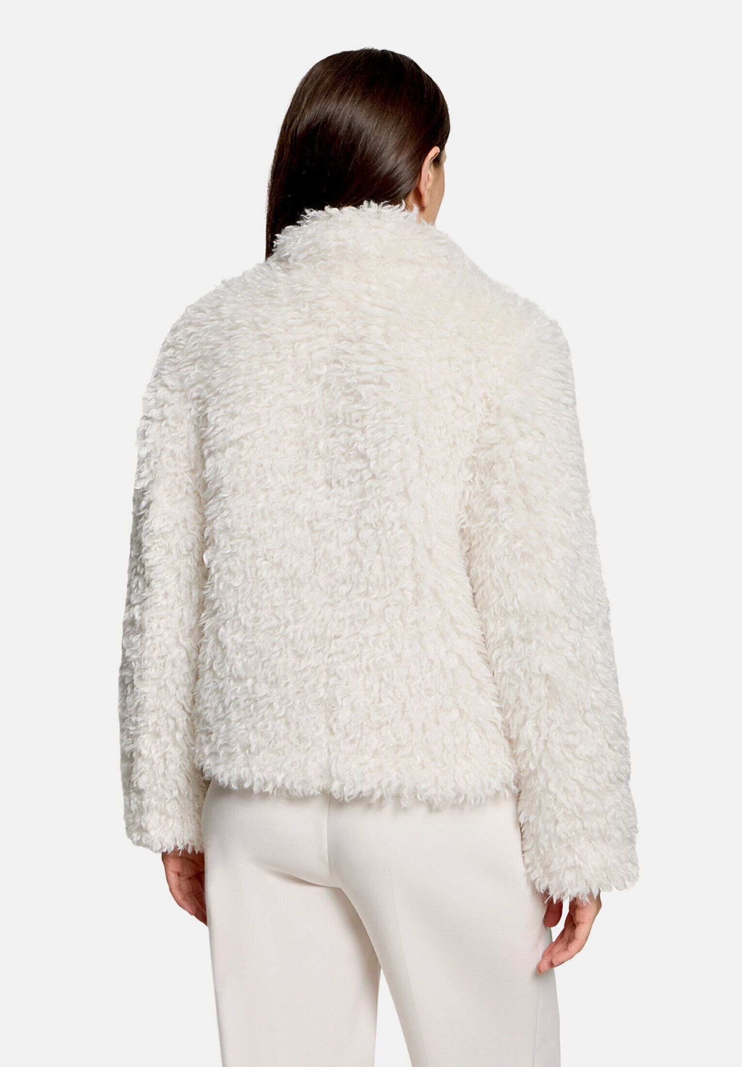 Betty&Co Plüschjacke »Damen mit Kragen«