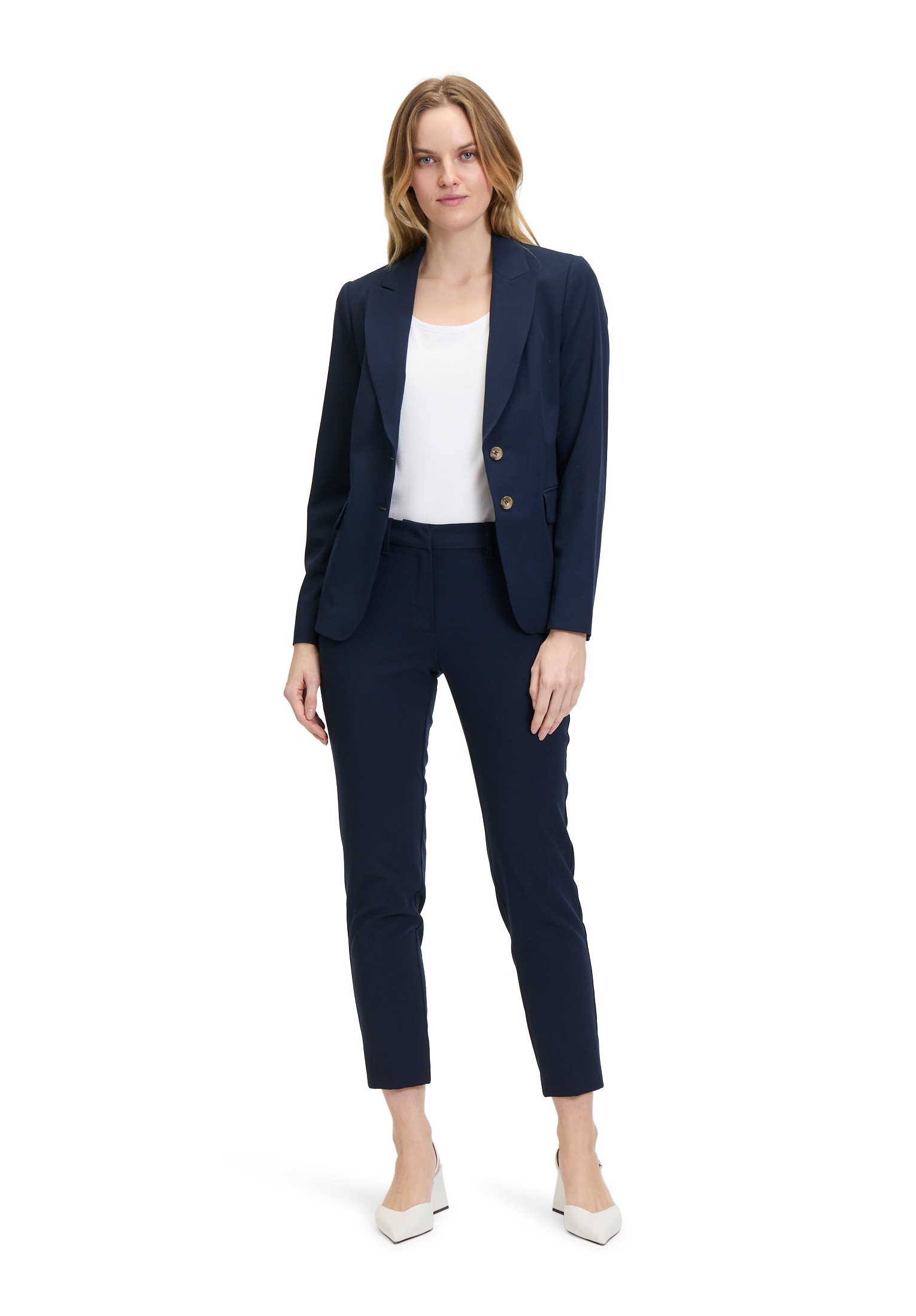 Betty&Co Longblazer »Betty & Co Klassischer Blazer mit Taschen«, Druckfutter