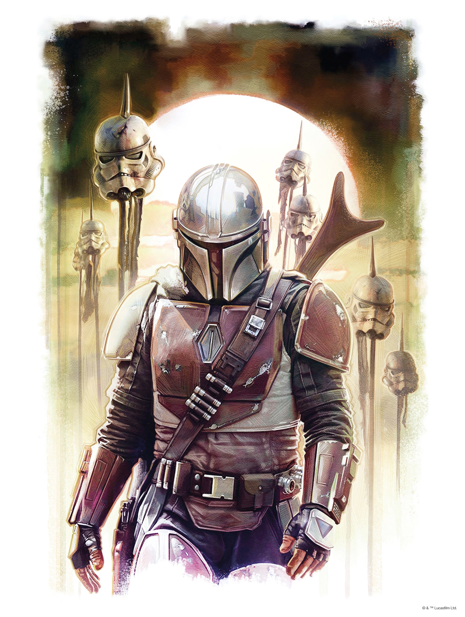 Komar Bild "Mandalorian Impaler", Disney-Star Wars, (1 St.), Wandbild zur D günstig online kaufen