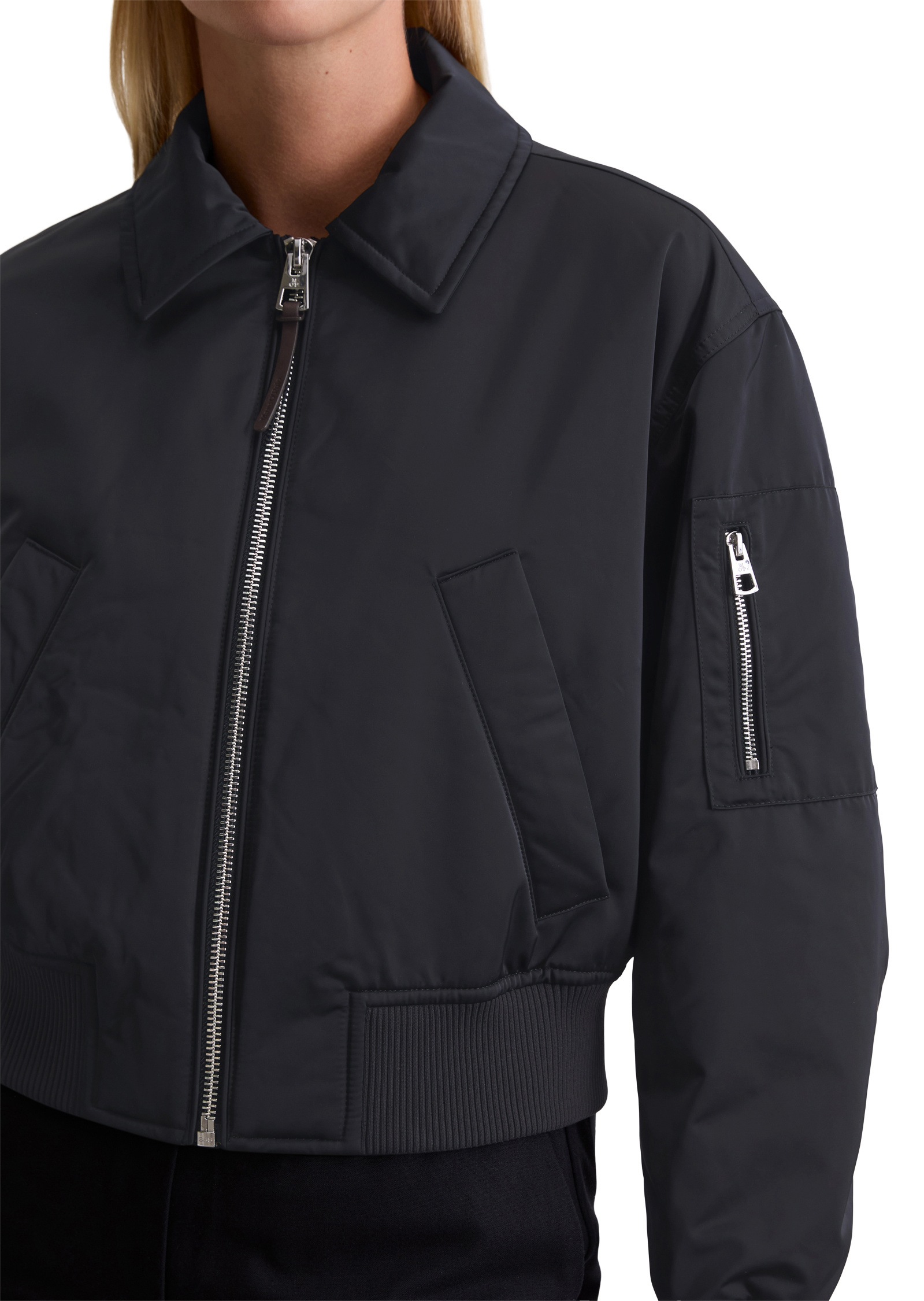 Marc O'Polo Outdoorjacke »aus recyceltem Polyester-Twill«, ohne Kapuze
