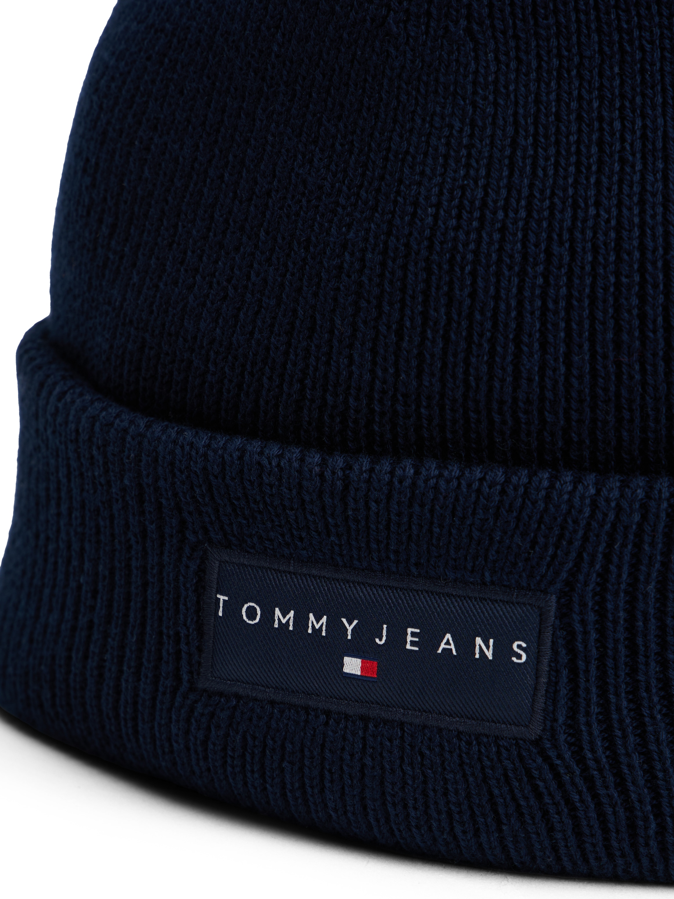 Tommy Jeans Beanie »TJM LINEAR«, in Grobstrick, mit Umschlag
