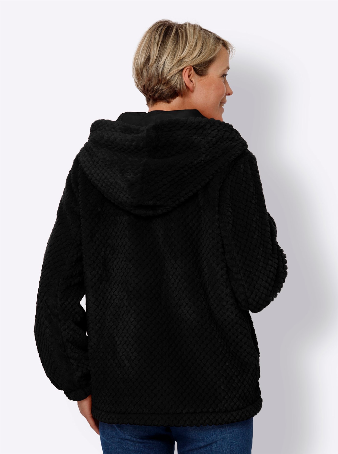 Classic Basics Langjacke, mit Kapuze