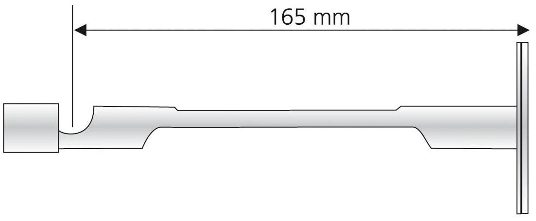 Liedeco Kombiträger, (1 St.), für Gardinenstangen und Flächenvorhangschienen Ø 16 mm