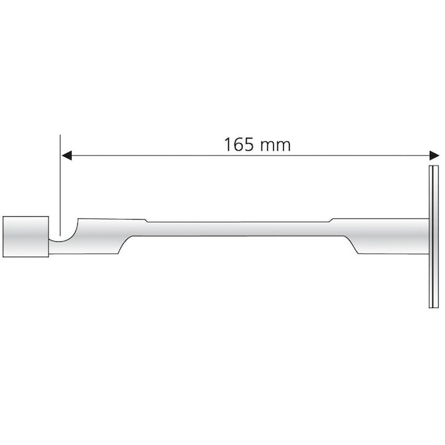 Liedeco Kombiträger, (1 St.), für Gardinenstangen und  Flächenvorhangschienen Ø 16 mm auf Rechnung | BAUR