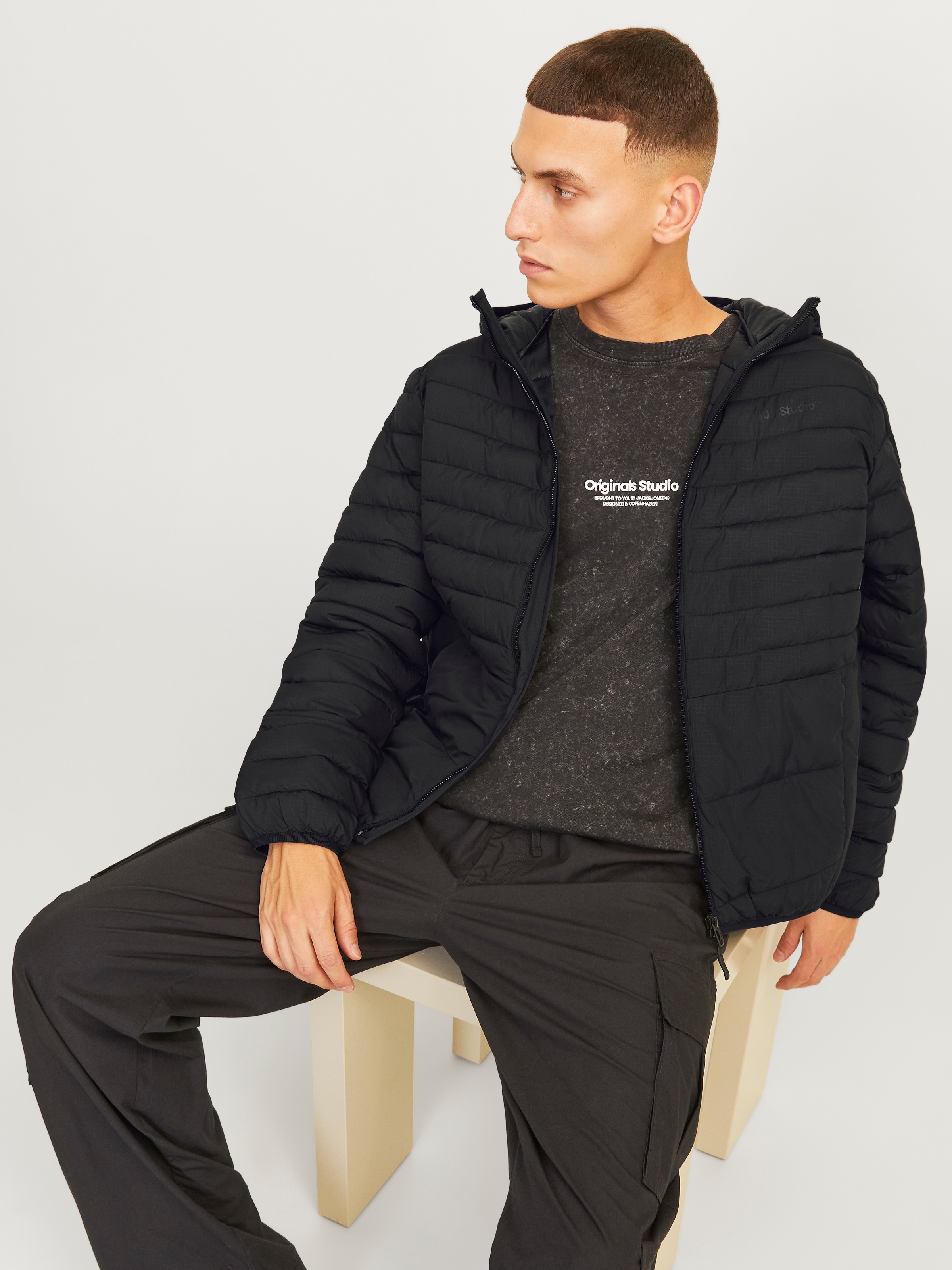 Jack & Jones Steppjacke "JJESTATE PACKABLE PUFFER HOOD NOOS", mit Kapuze, m günstig online kaufen