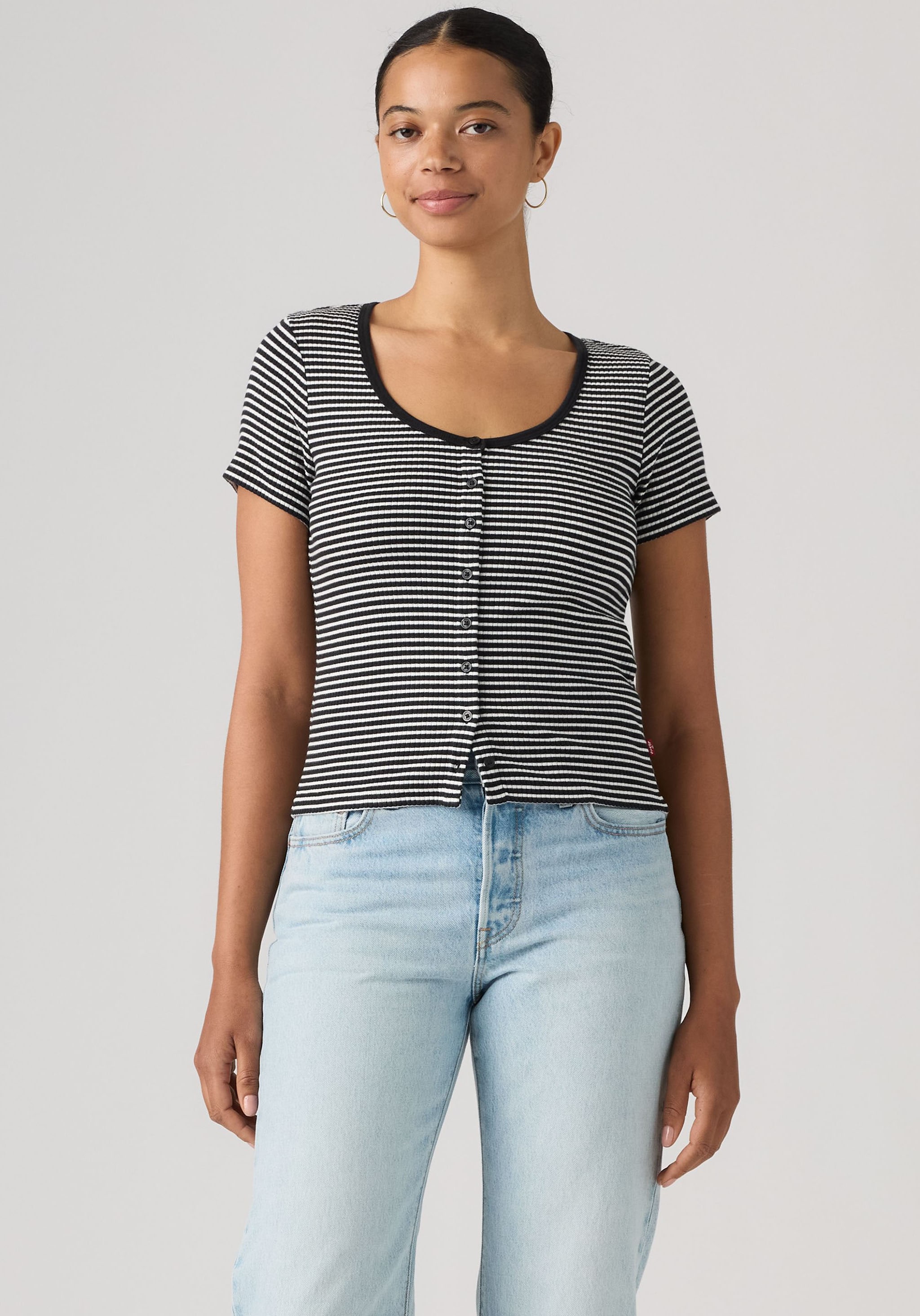 Levis "AUSTEN BUTTON THROUGH SS" Feinripp