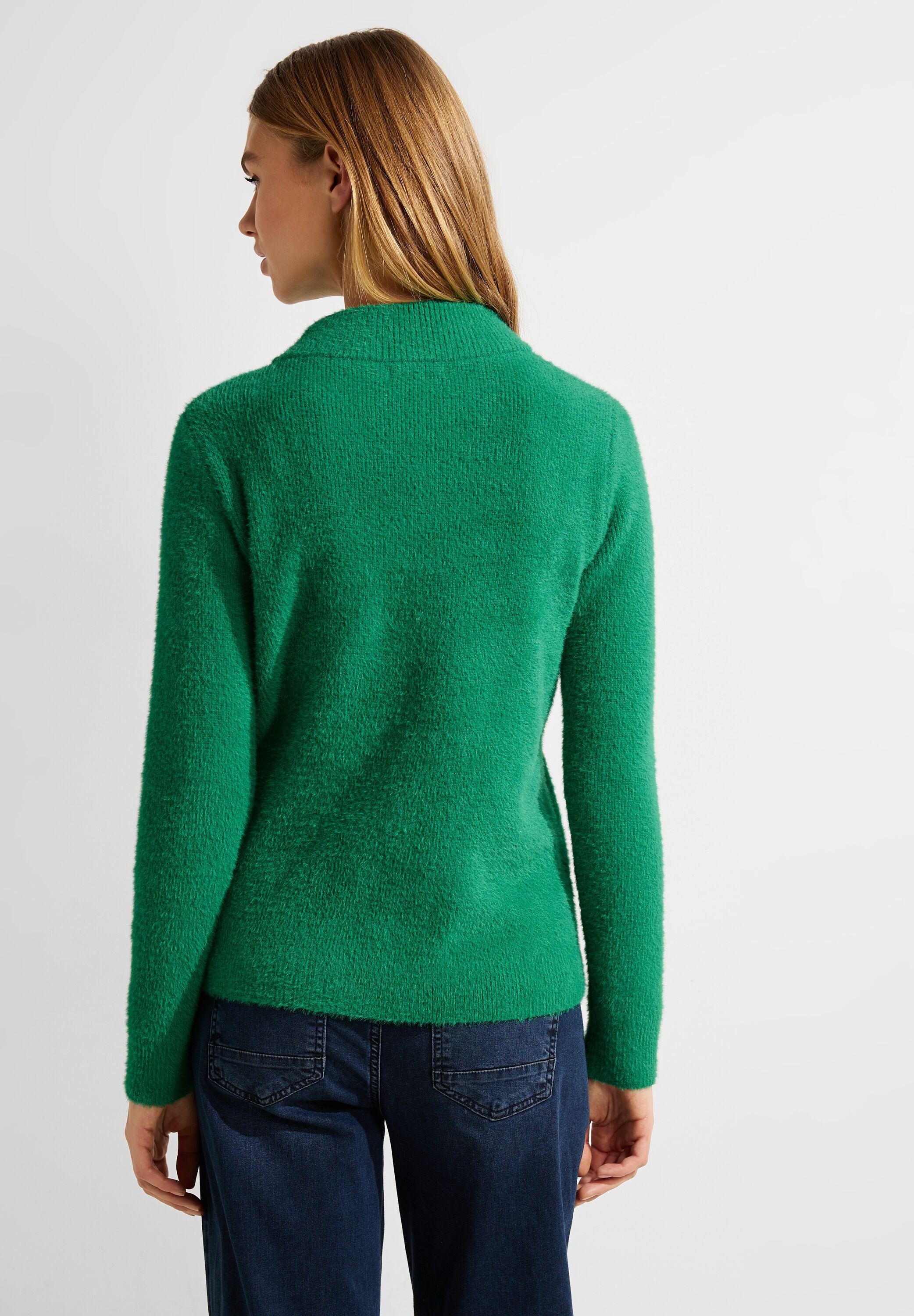 Cecil Stehkragenpullover, Jacquard