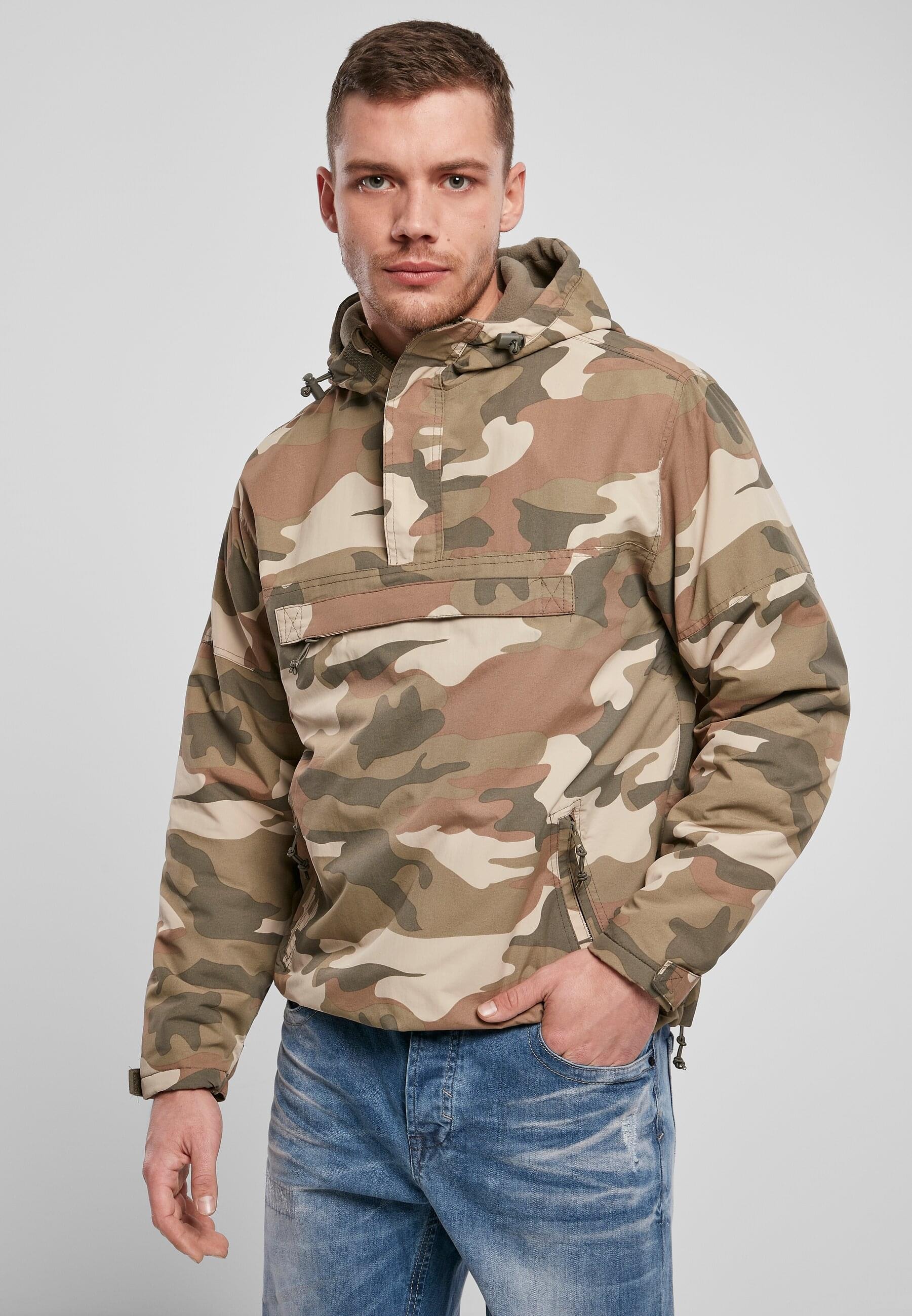Brandit Anorak »Brandit Herren Fleece Pull Over Windbreaker«, (1 St.), mit Kapuze