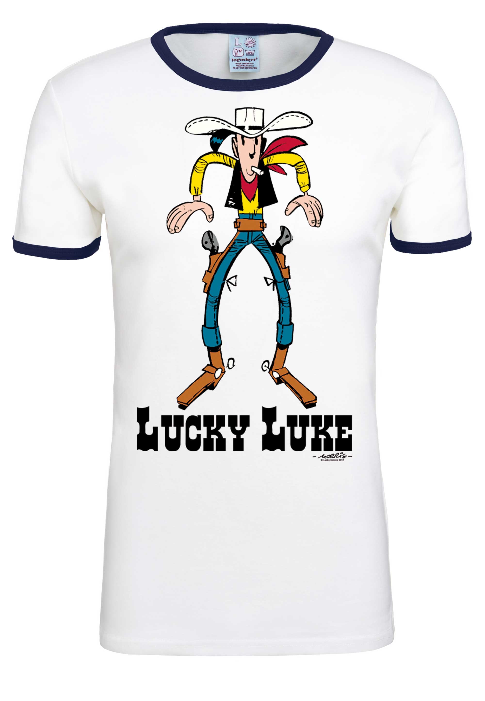 LOGOSHIRT T-Shirt »Lucky Luke«, mit lizenziertem Originaldesign