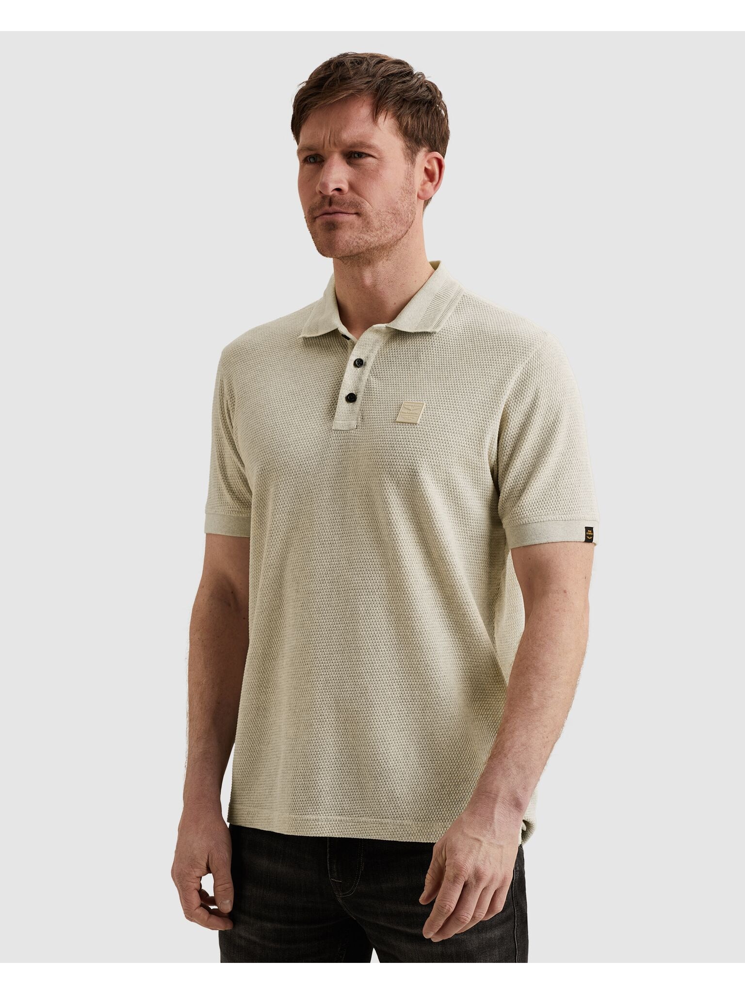 PME LEGEND Poloshirt »Short Sleeve Polo Popcorn Jersey« aus Baumwolle