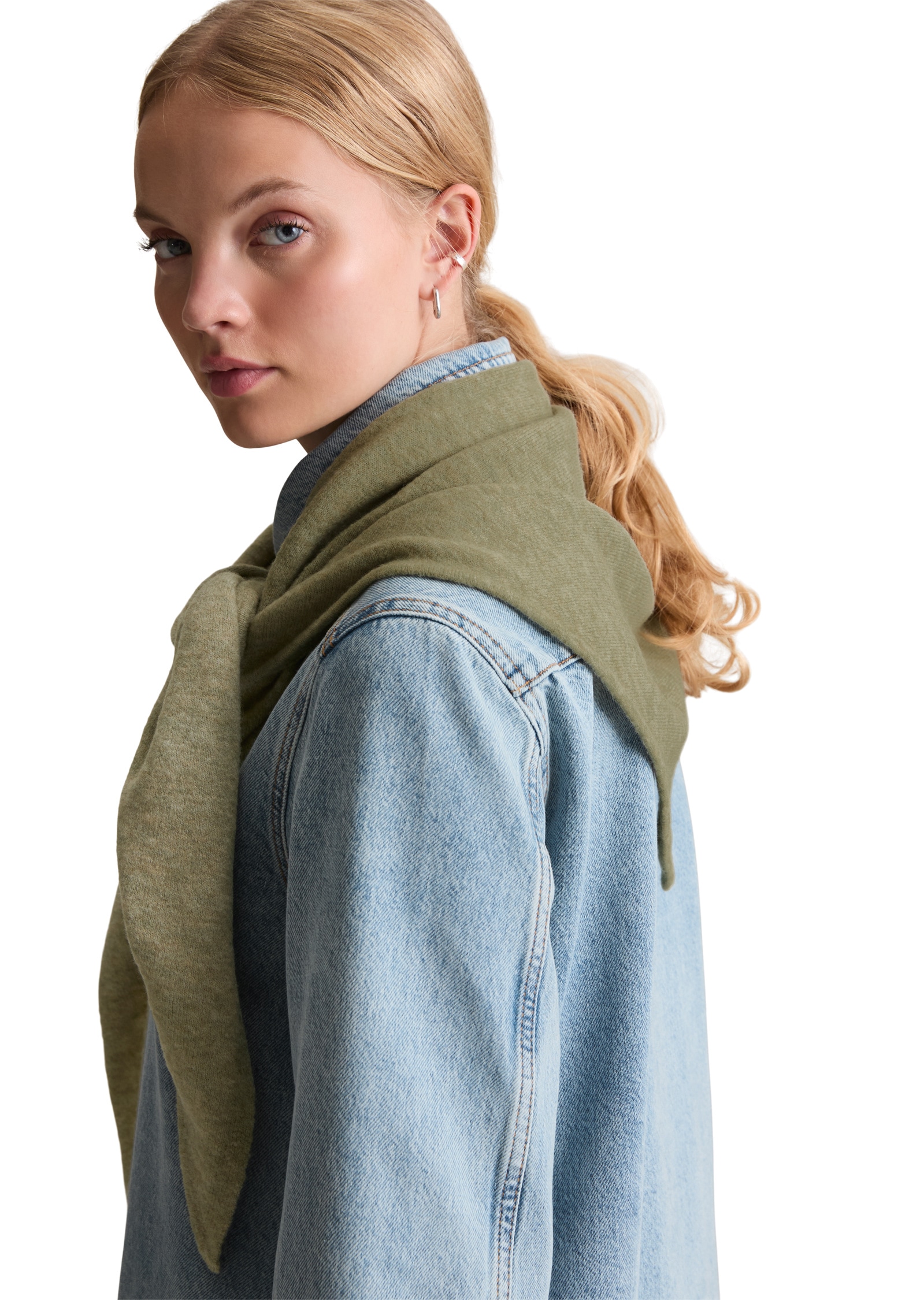 Marc O'Polo DENIM Dreieckstuch »aus weichem Schurwolle-Mix«