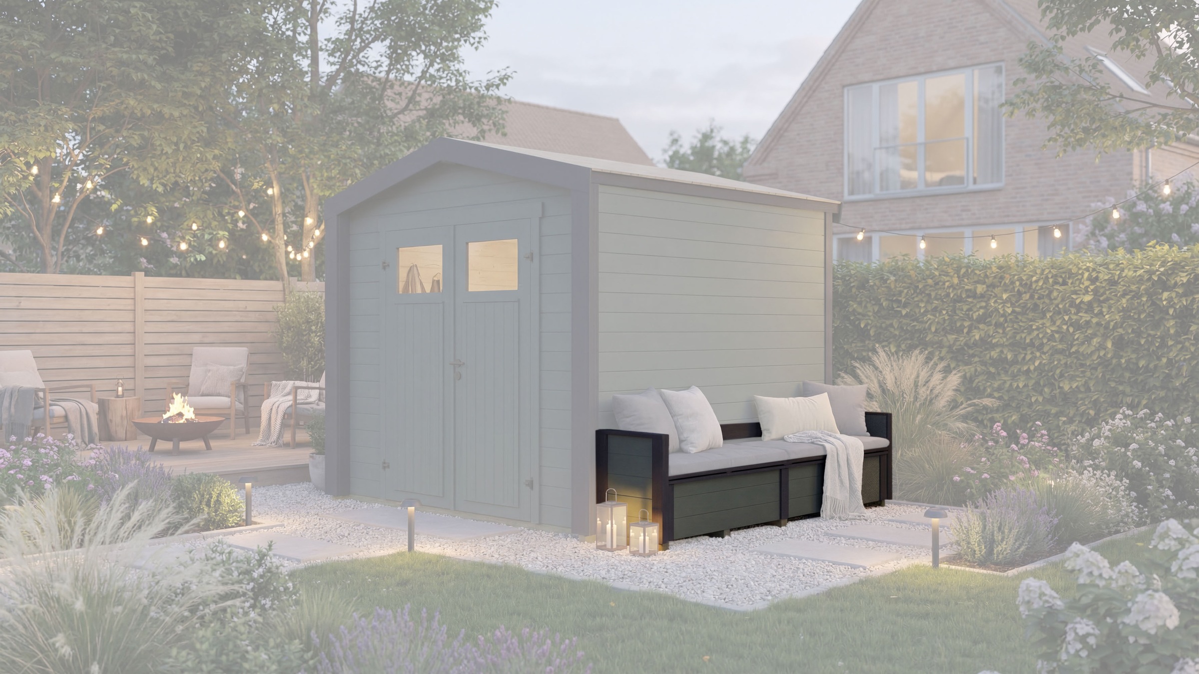 weka Sitztruhe »optionale Erweiterung für Gartenhaus Killarney« verschiedene Farben und Größen