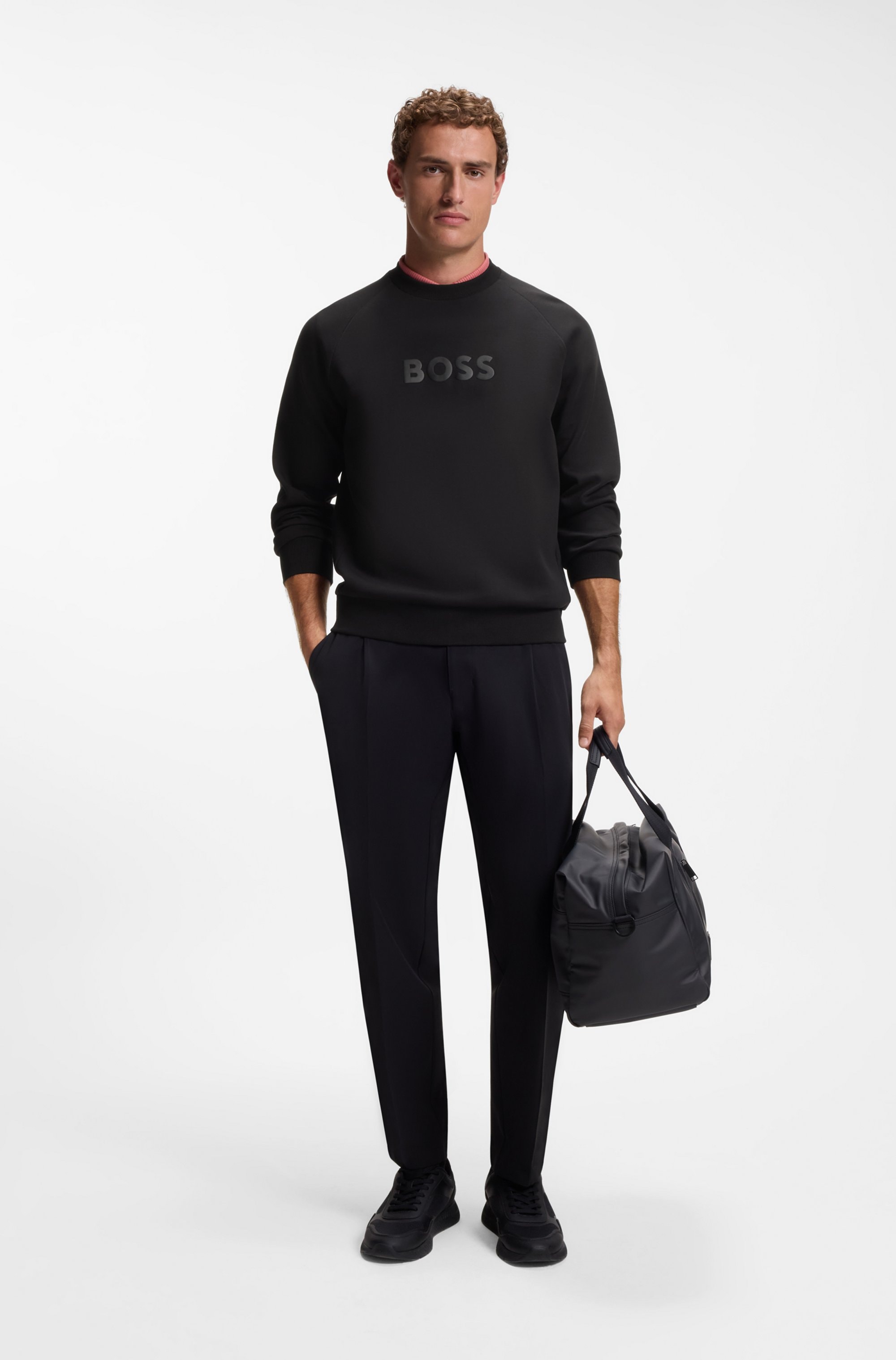 BOSS GREEN Sweatshirt »Salbo«, Rundhalsausschnitt, Regular Fit, tonaler Druck
