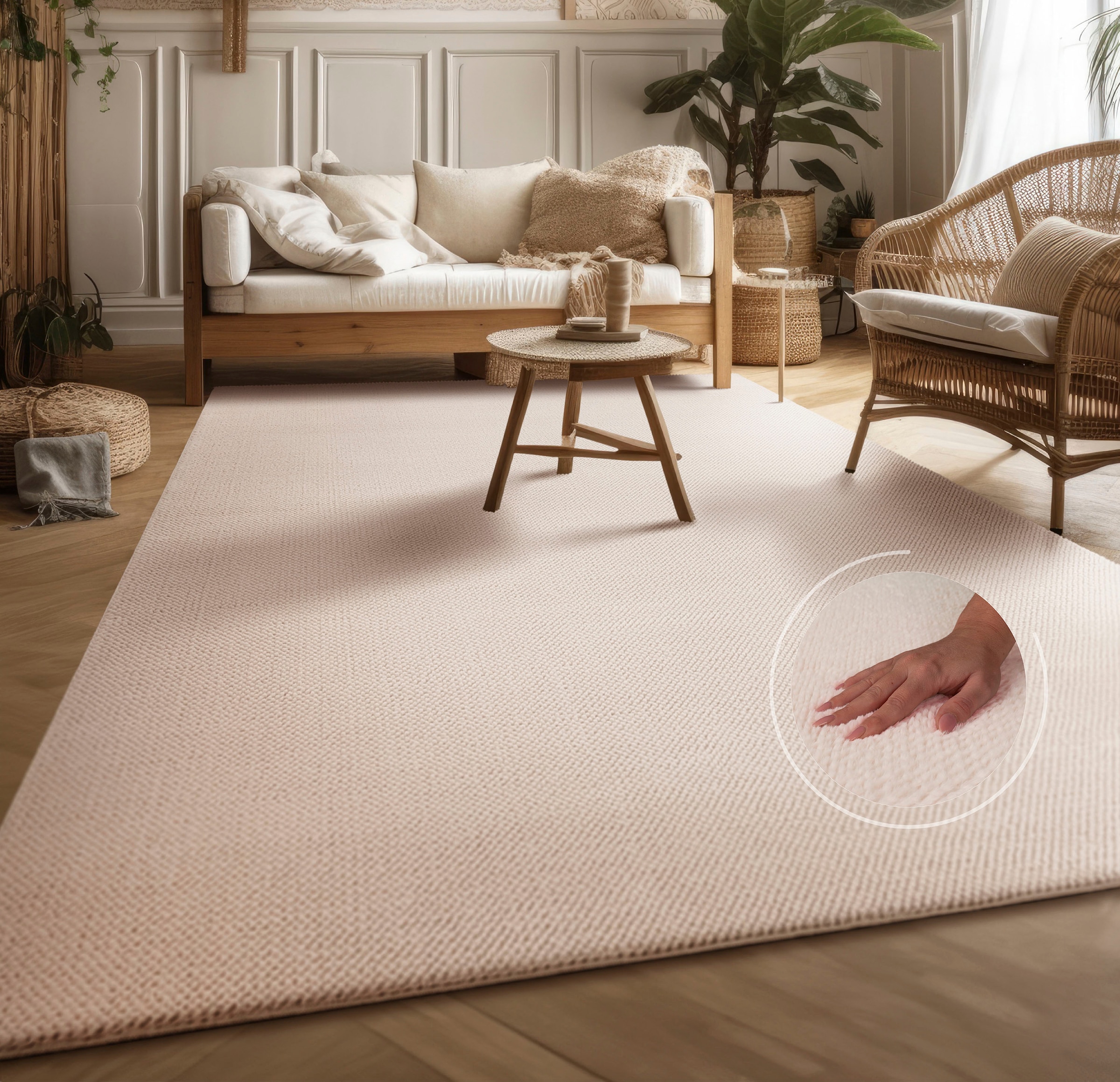 my home Teppich "Ciney, LAGERRÄUMUNG" rechteckig 16 mm Höhe Kurzflor, Hoch- günstig online kaufen