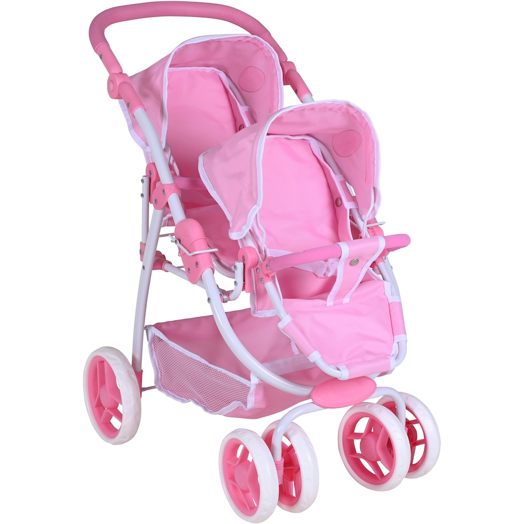 Knorrtoys® Puppen-Zwillingsbuggy »Milo - Princess White Rose«