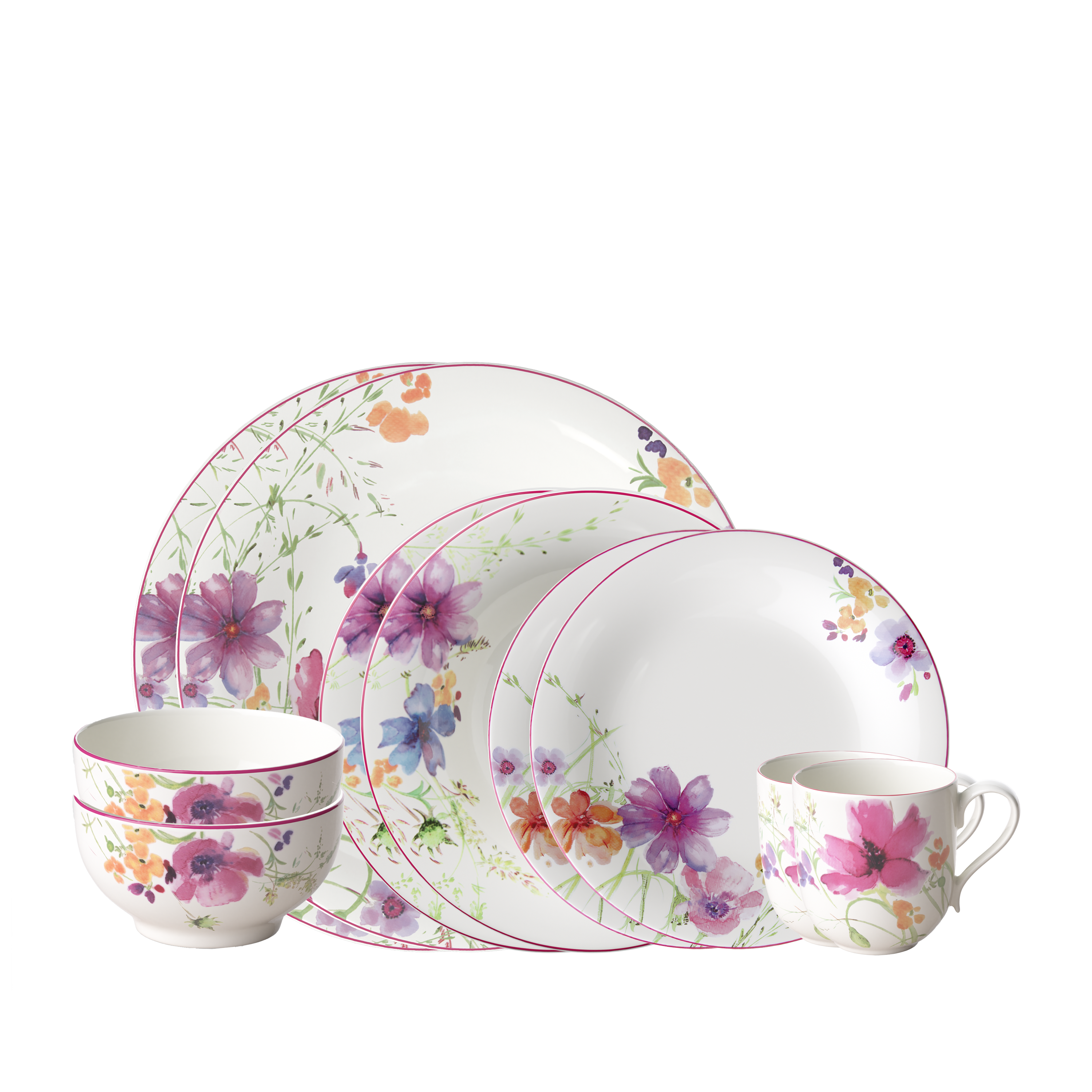 Villeroy & Boch Geschirr-Set "Mariefleur Basic Starter Set" Premium Porzellan