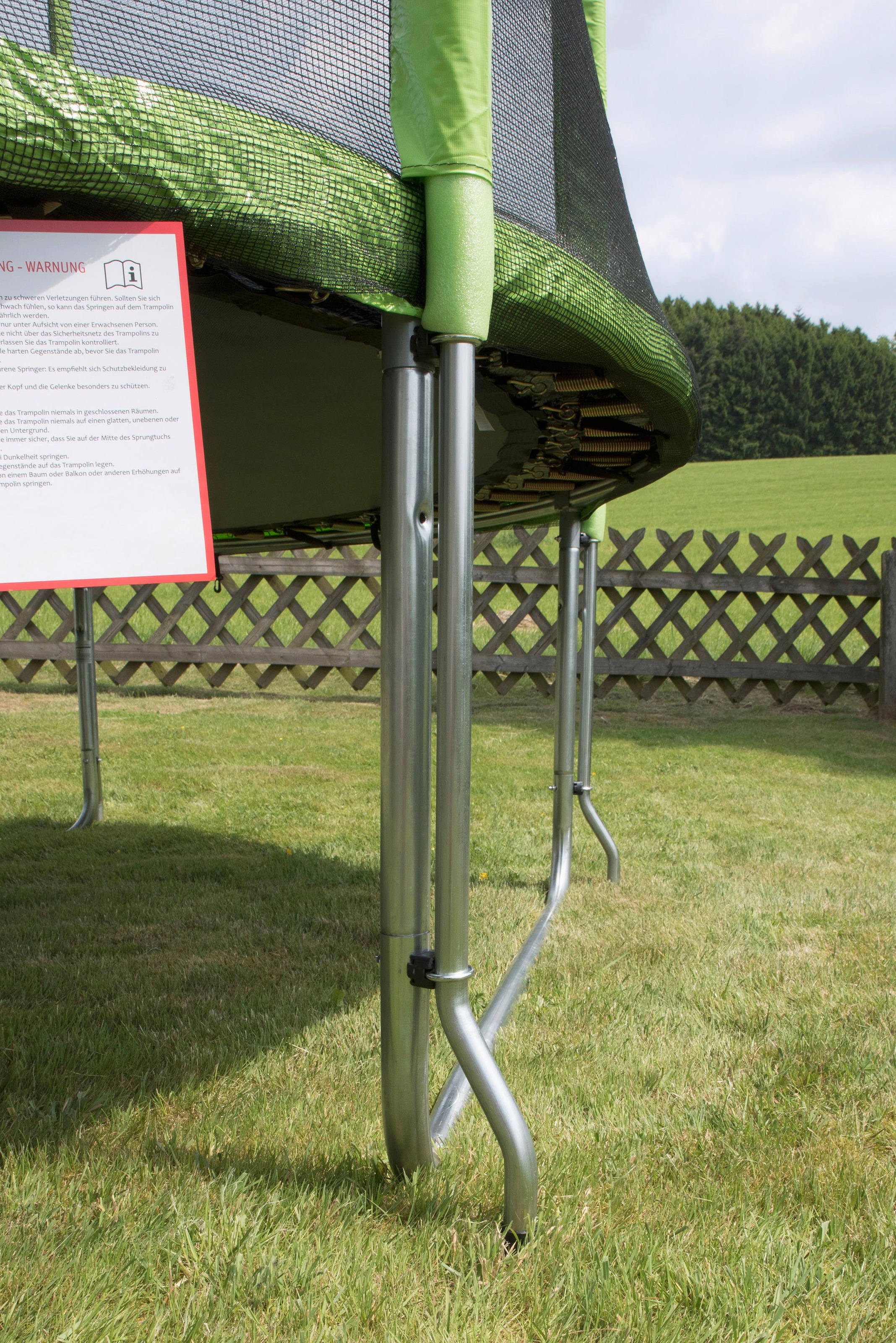 Thumbnail - STAMM SPORTS Gartentrampolin "SS-GT" Ø 244 cm 2 Stk. tlg. Anti-Roll-Over-Schutz, farbig verkleidete Netzpfosten