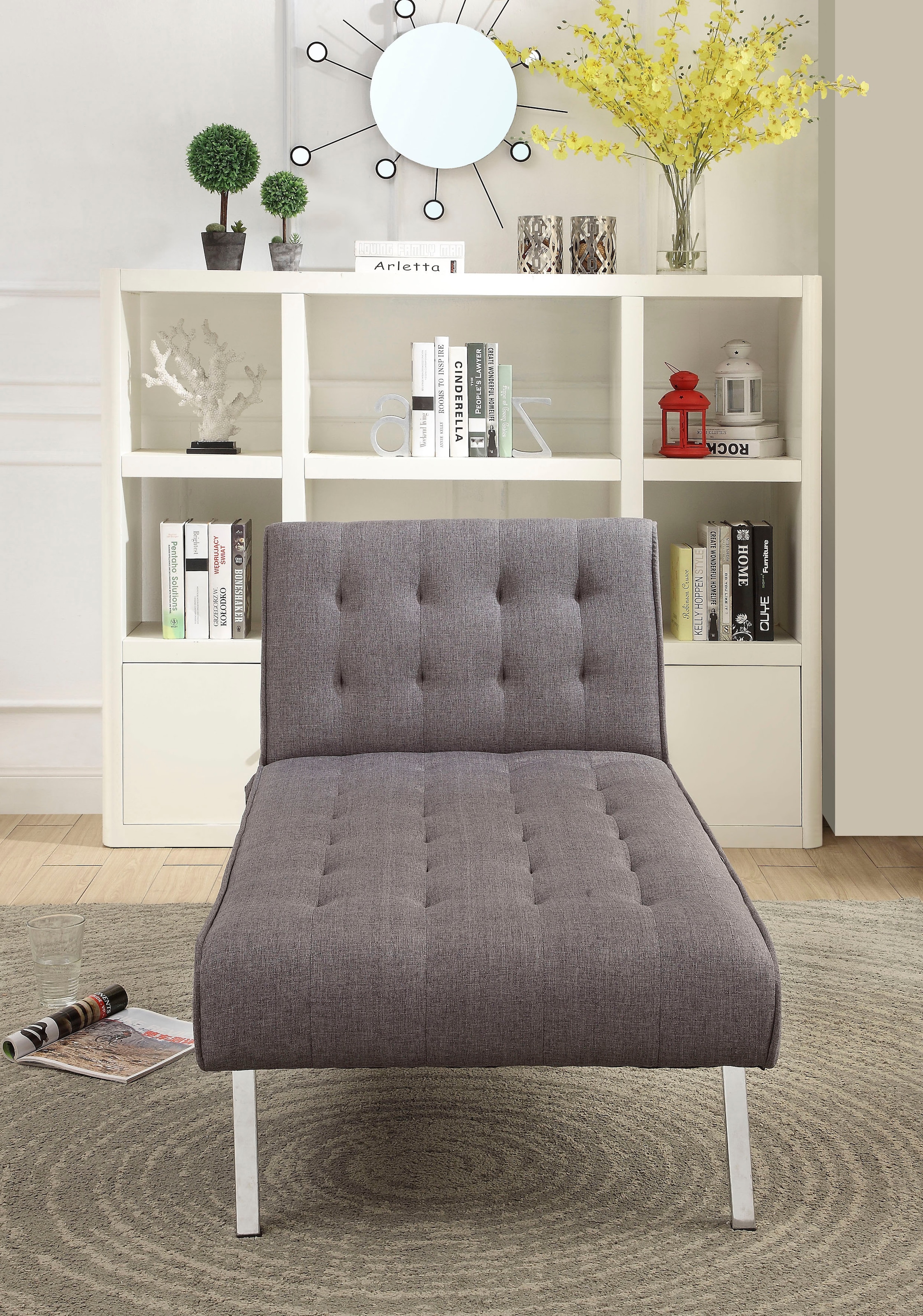 ATLANTIC home collection Relaxliege »Pierre«, mit Relax- und Schlaffunktion, mit Wellenunterfederung