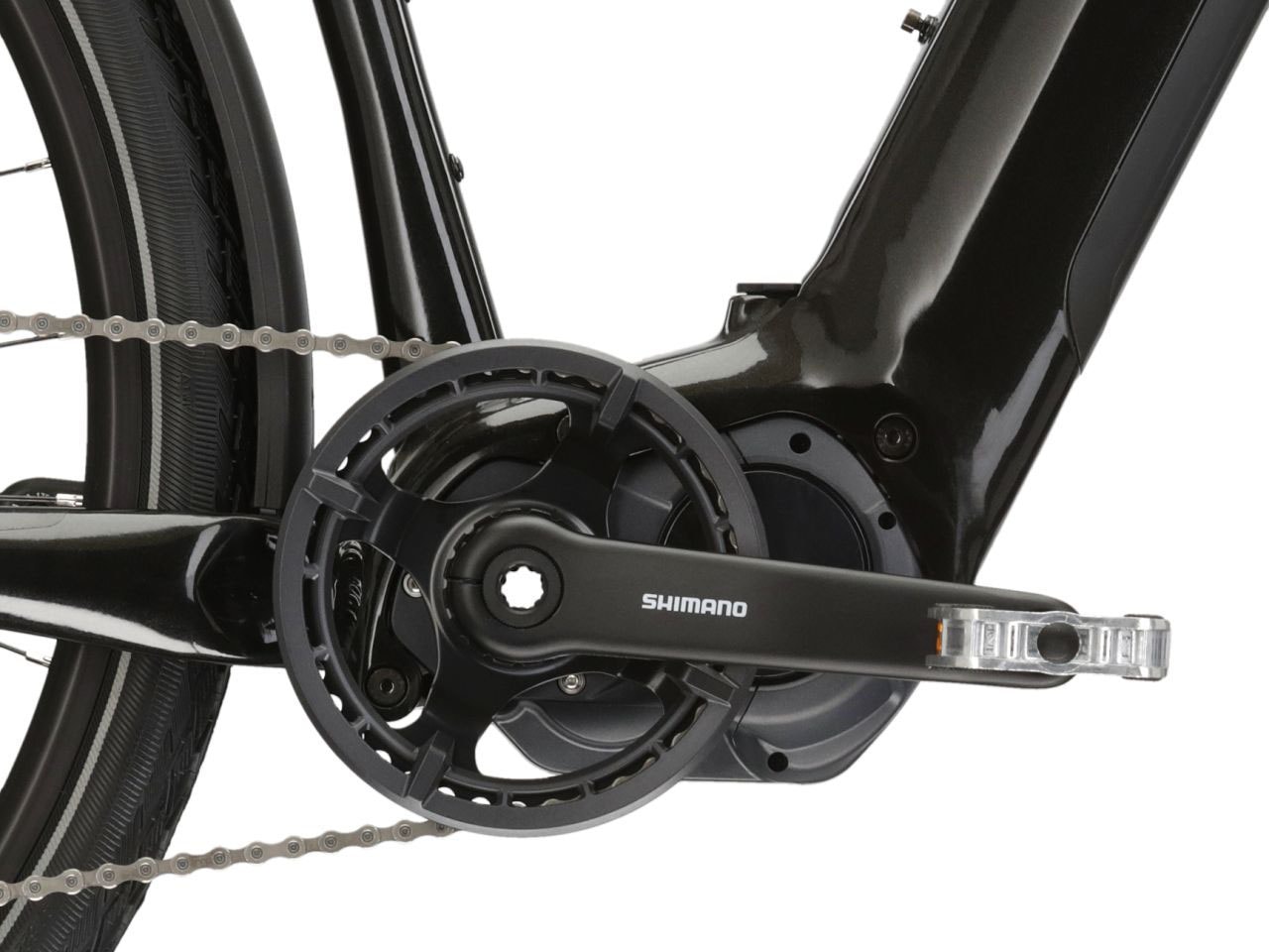 Kross »E-Trekkingrad Trans Hybrid 6.0 28 Zoll schwarz« 10 Gang Shimano DEORE XT T8000 Schaltwerk Kettenschaltung Mittelmotor 250 W SHIMANO 36 V/250 W DU-E6110, Mittelmotor